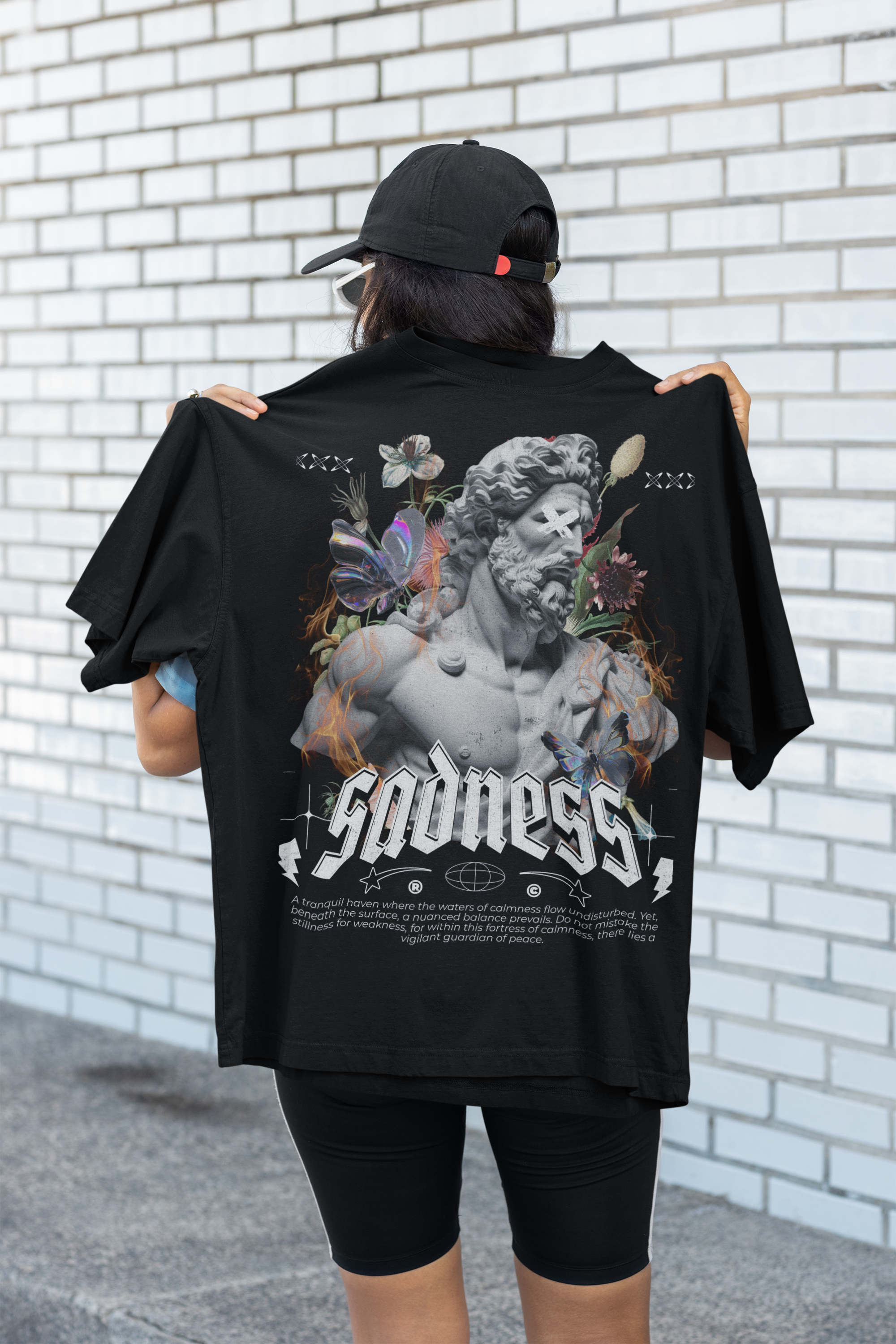 Tranquil Sadness, Oversized Unisex Tee