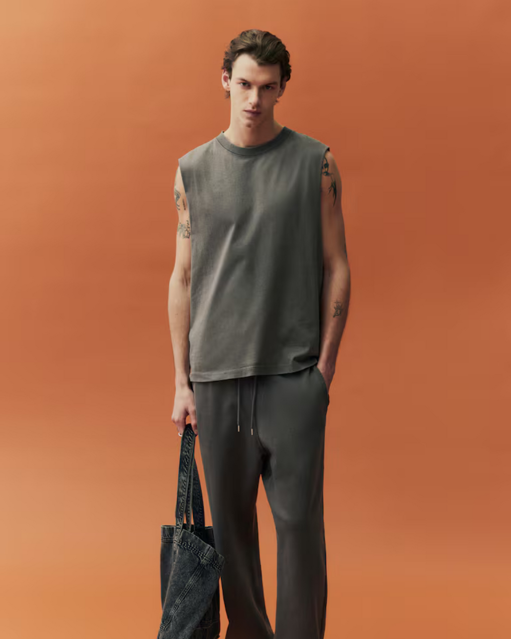 Regular Fit Washed vest tank top