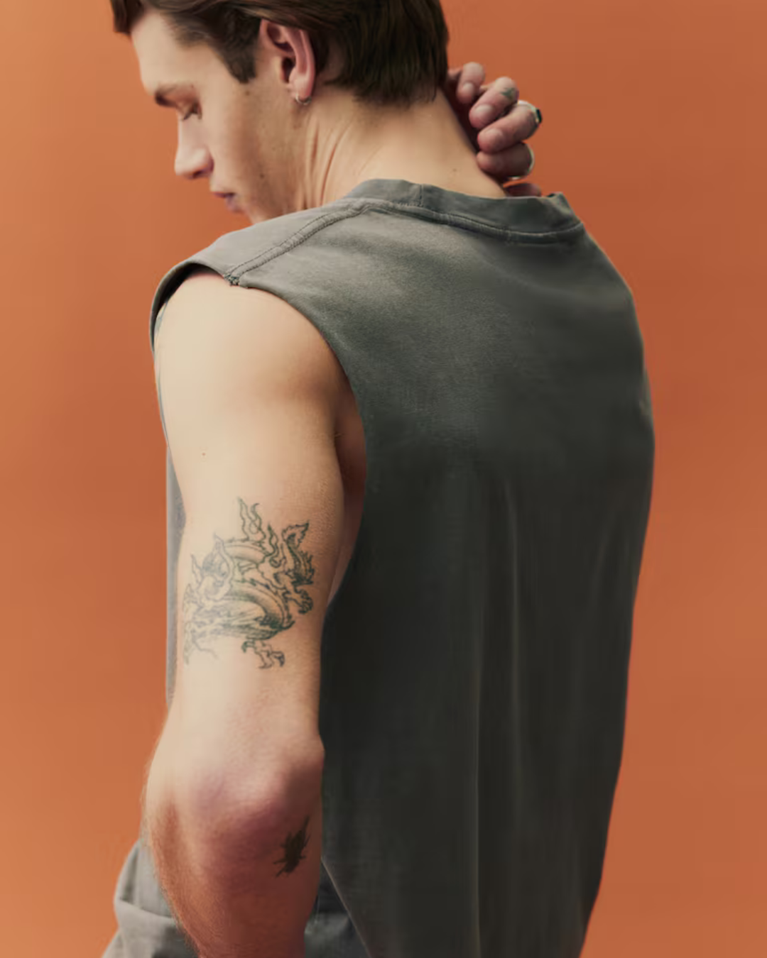 Regular Fit Washed vest tank top