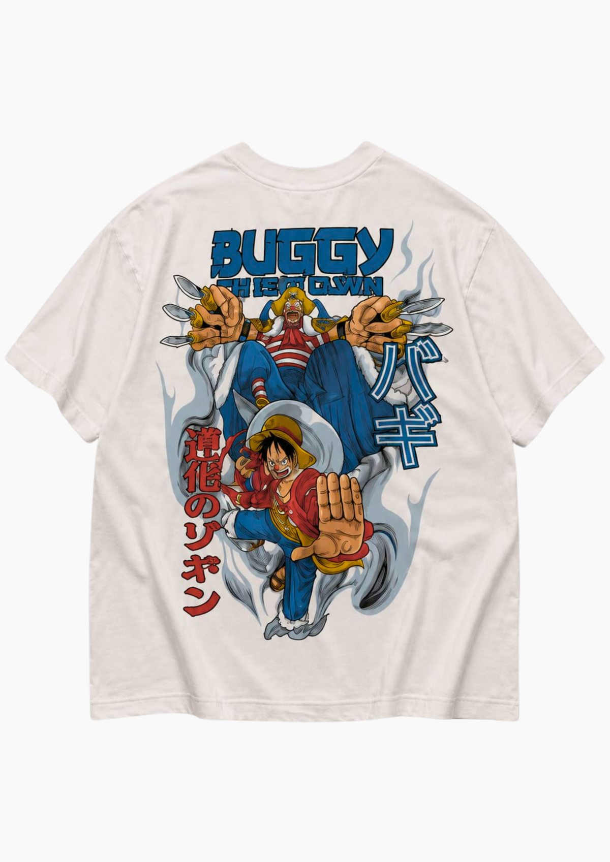 Buggy the Star Clown × Luffy Anime T-shirt