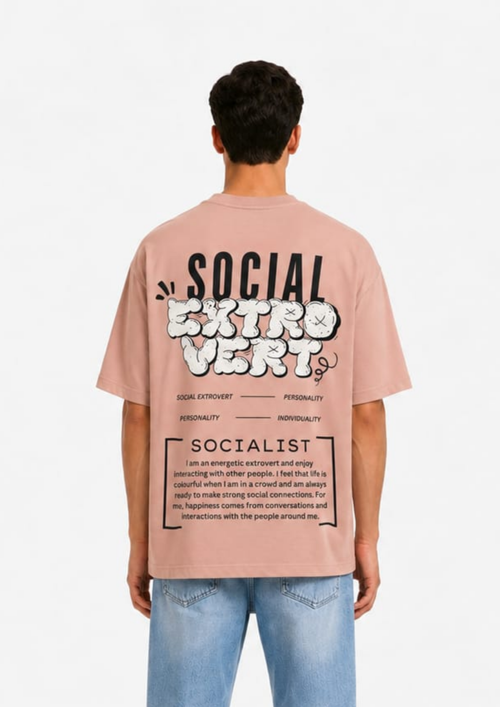 Socializer Statement Oversized tee