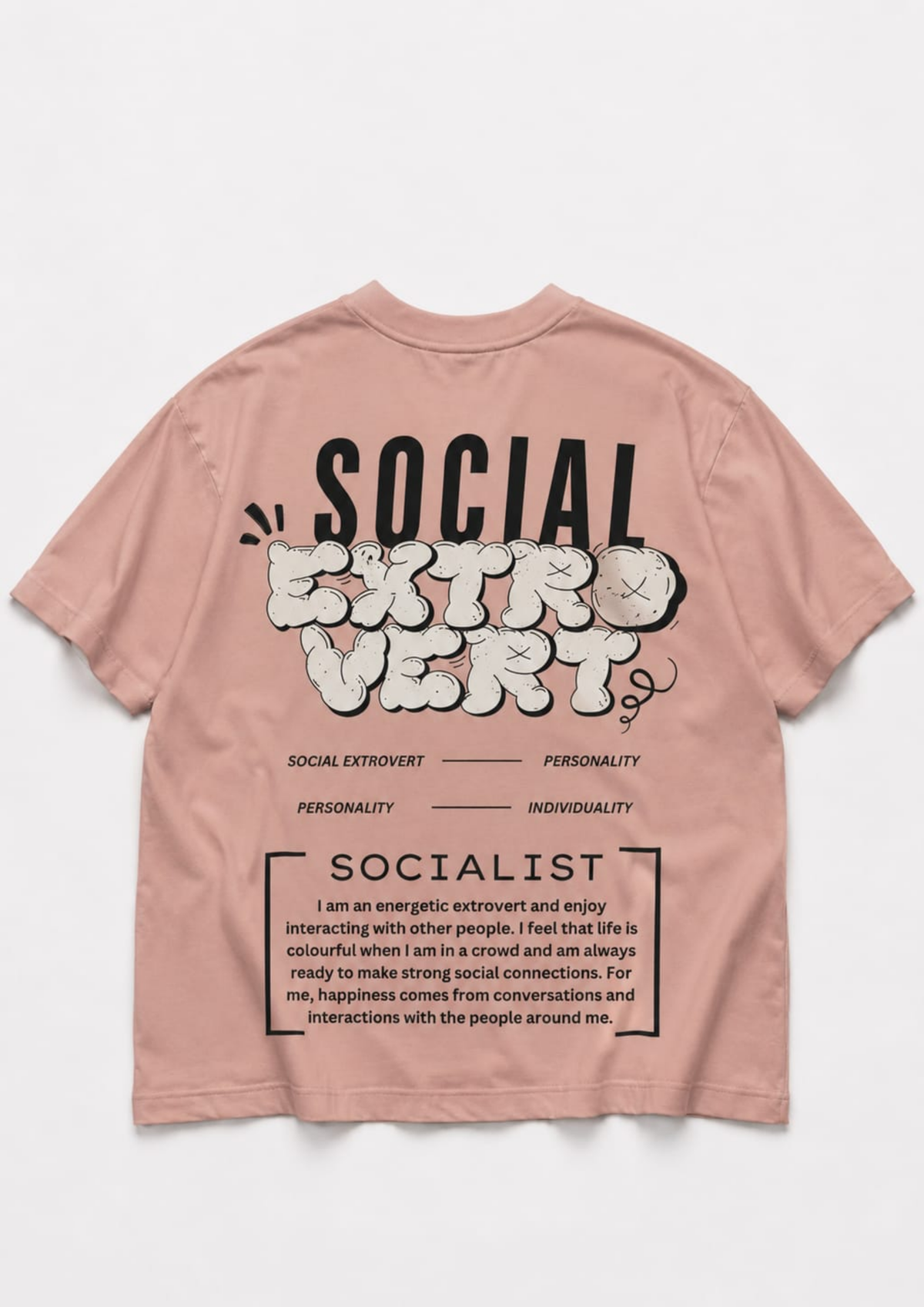 Socializer Statement Oversized tee