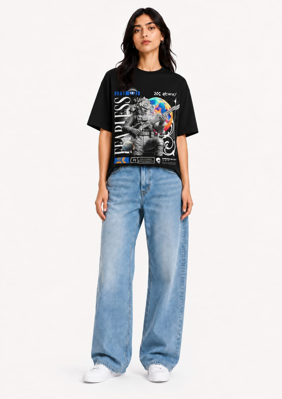 Fearless Memory Astronaut Oversized tee