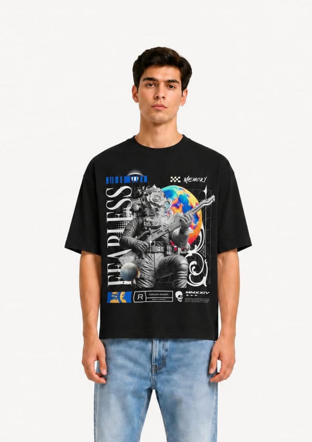 Fearless Memory Astronaut Oversized tee