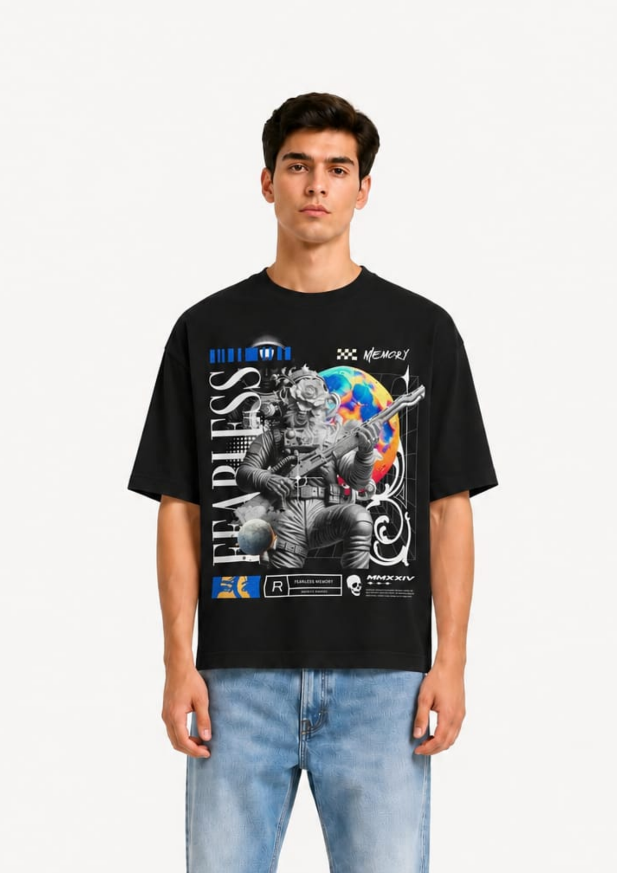 Fearless Memory Astronaut Oversized tee
