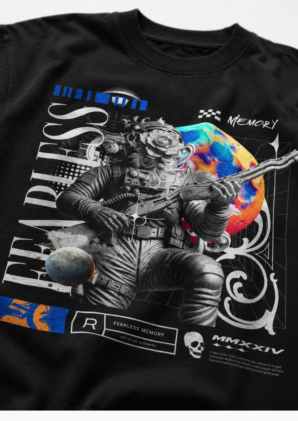 Fearless Memory Astronaut Oversized tee