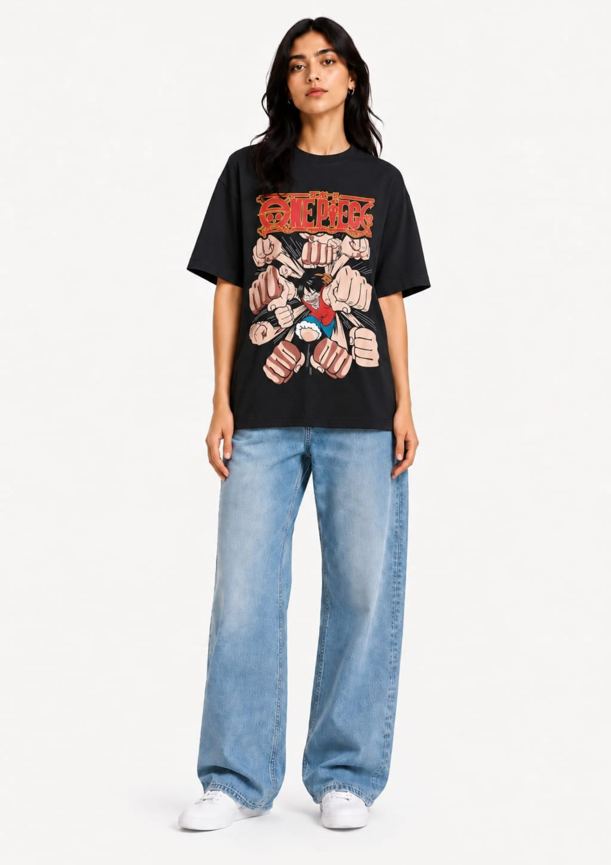 One Piece: Luffy Gear Second Punch Blast Oversized tee