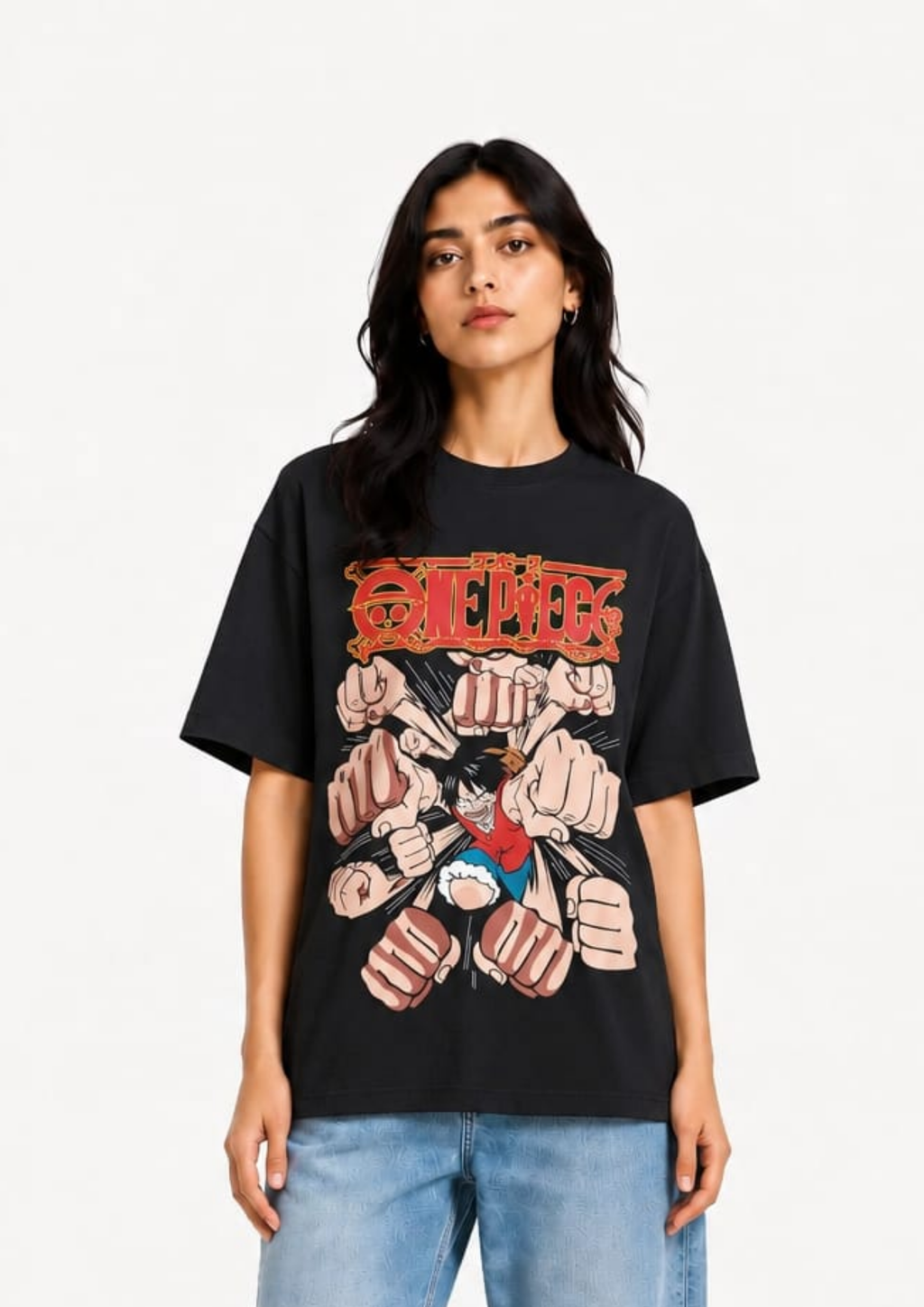 One Piece: Luffy Gear Second Punch Blast Oversized tee
