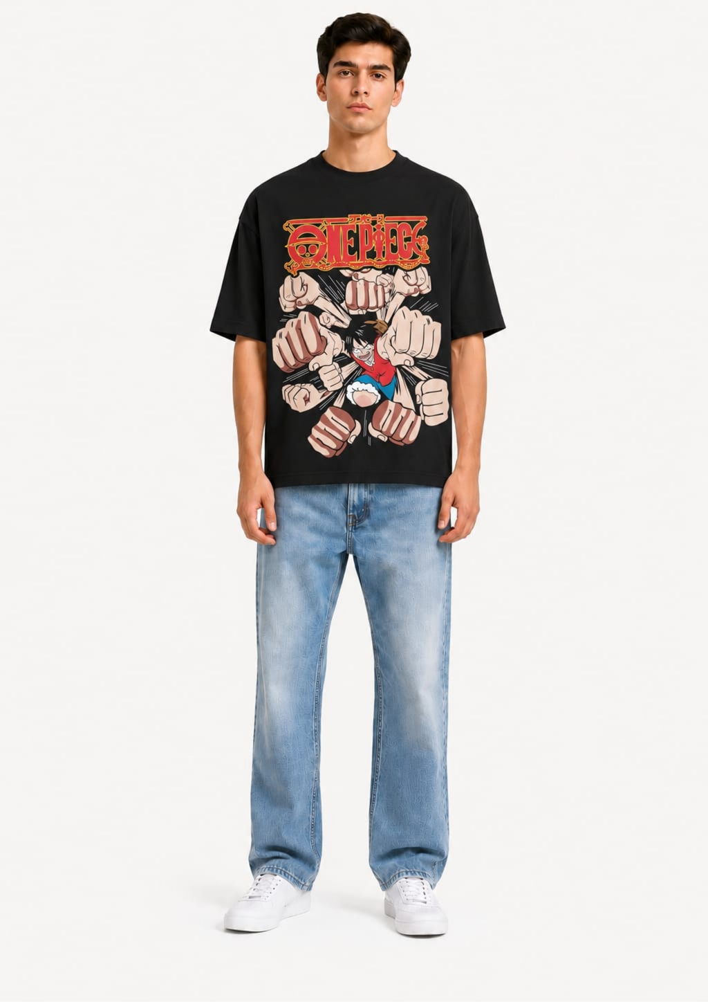 One Piece: Luffy Gear Second Punch Blast Oversized tee