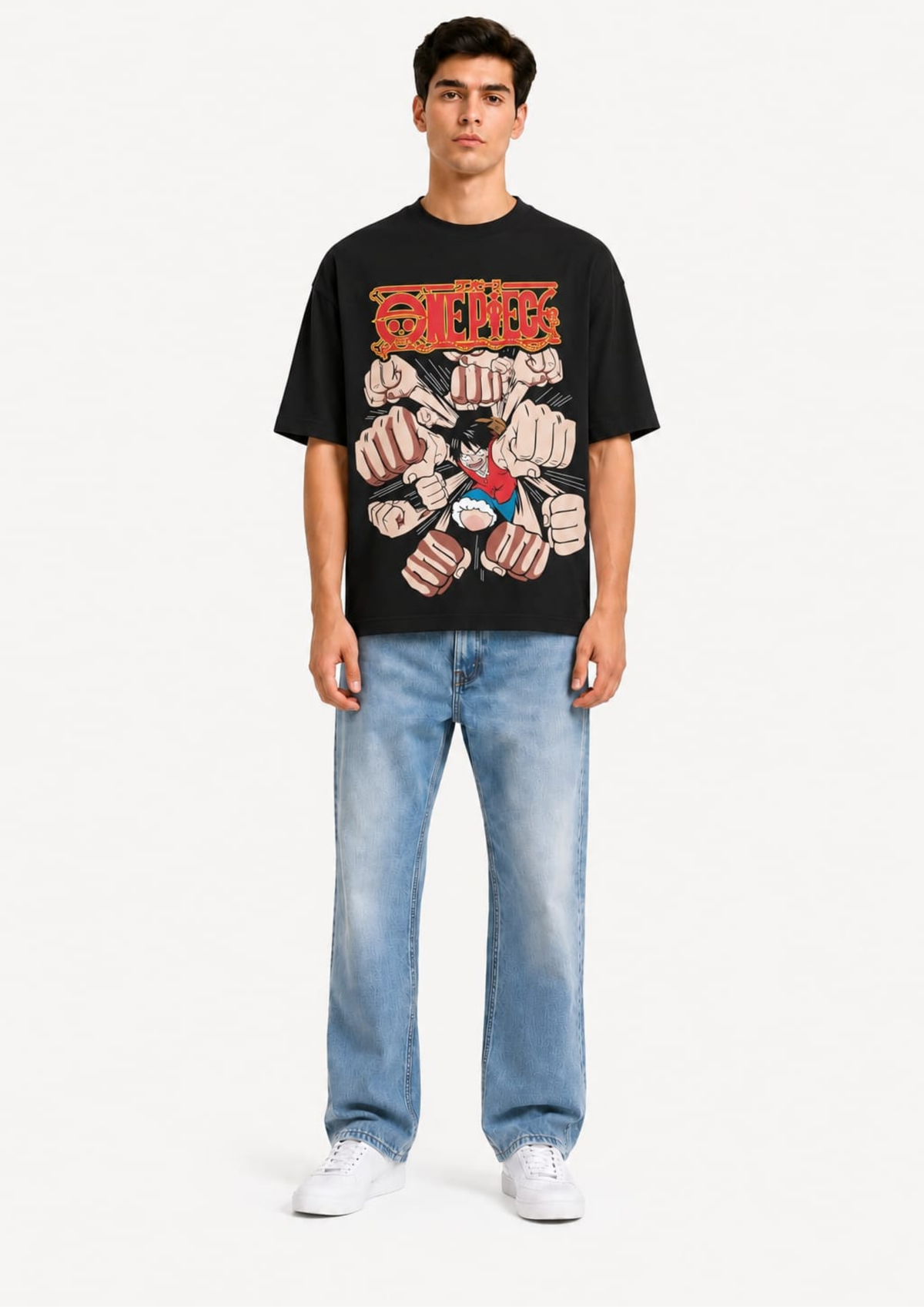 One Piece: Luffy Gear Second Punch Blast Oversized tee