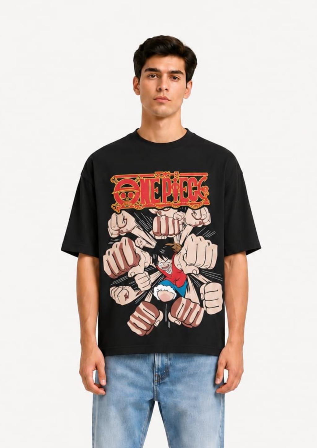 One Piece: Luffy Gear Second Punch Blast Oversized tee
