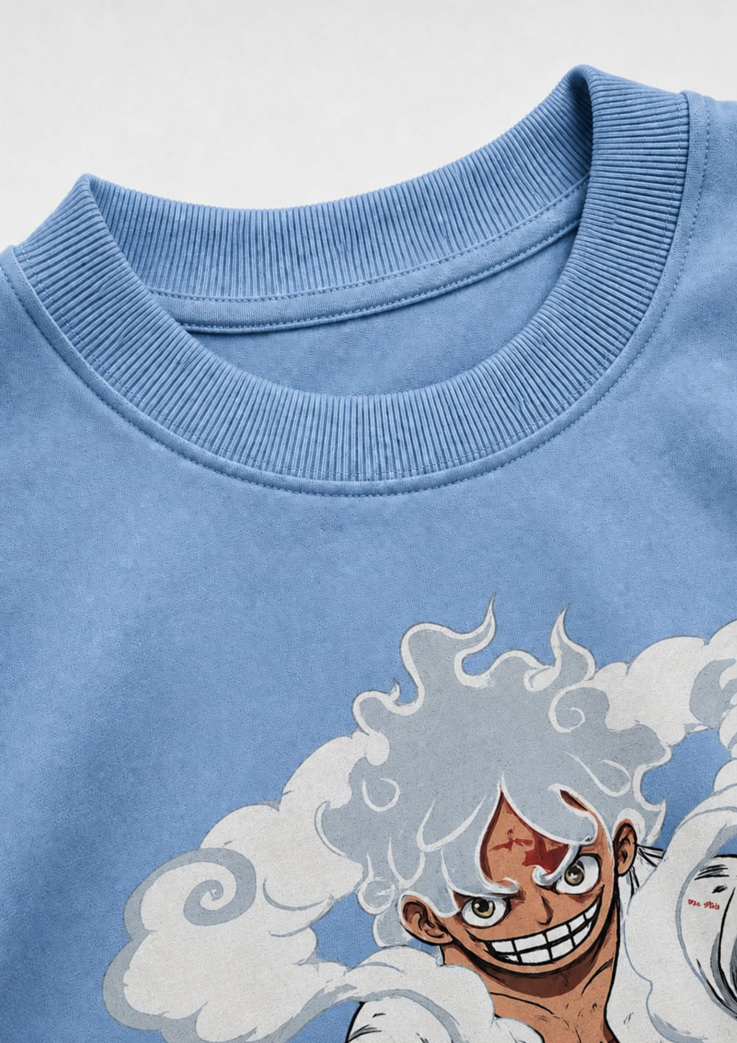 One Piece: Gear 5 Ka-Boom Luffy Oversized tee (Sky Blue Edition)