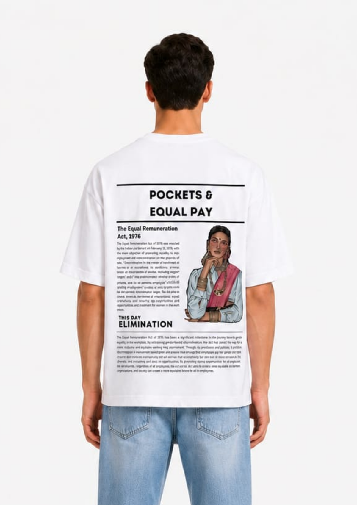 Pockets & Equal Pay Oversized tee