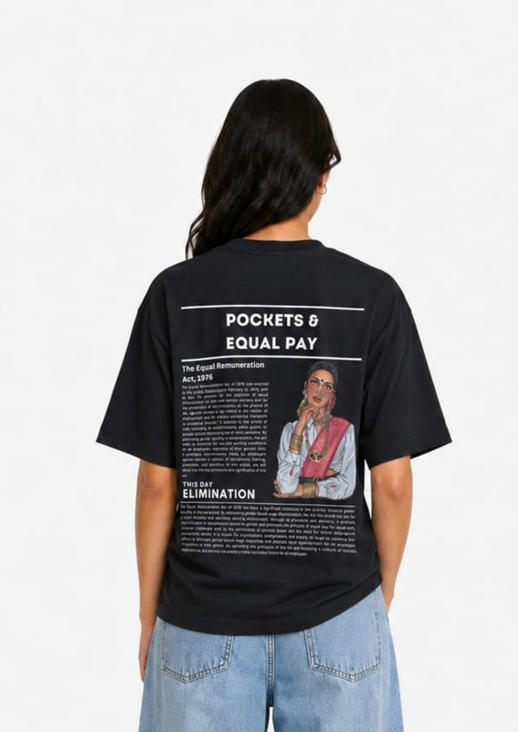 Pockets & Equal Pay Oversized tee