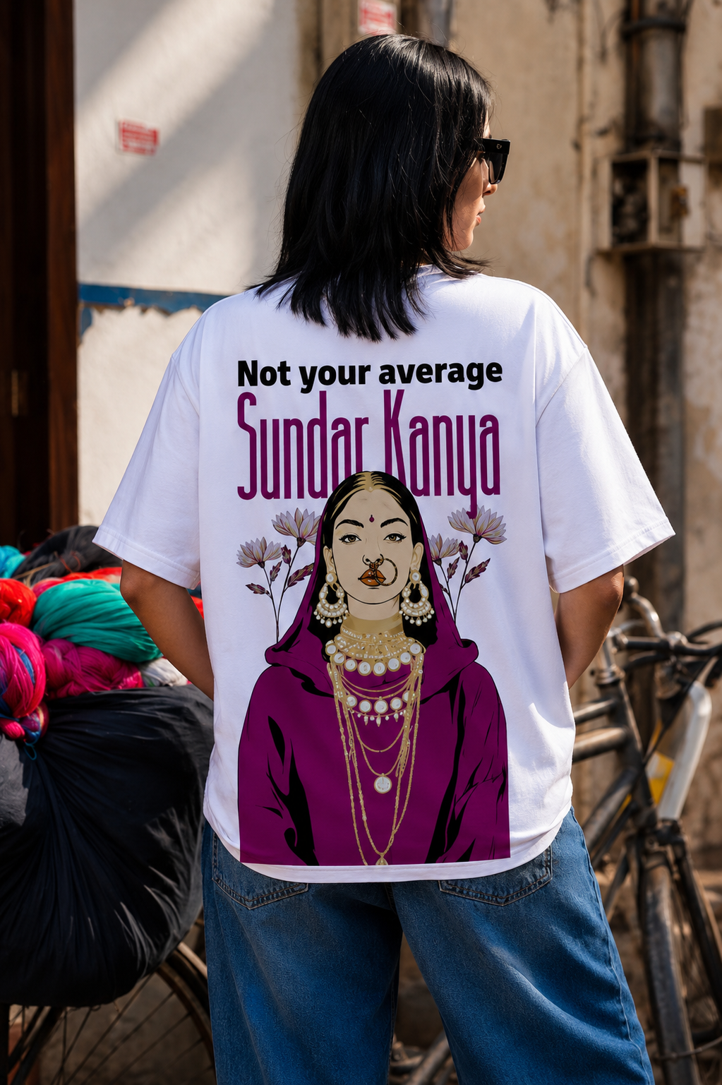 Sundar Kanya, Oversized Unisex Heavyweight Tee
