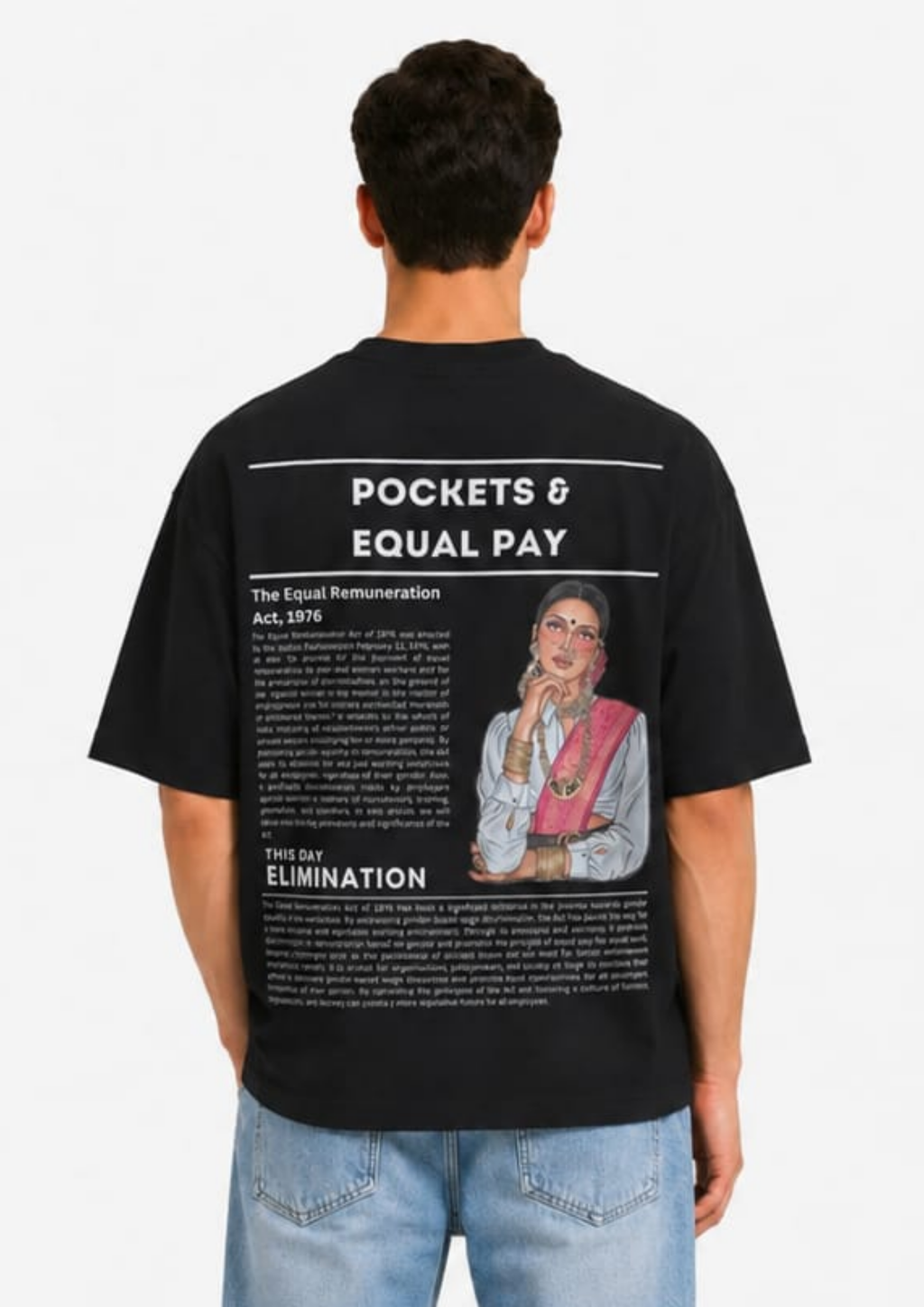 Pockets & Equal Pay Oversized tee