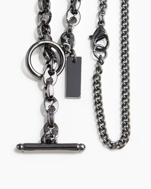 2-pack men's black bracelets