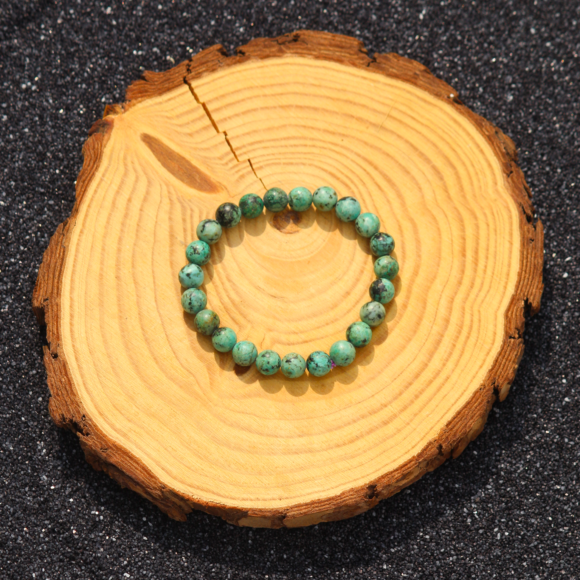 Earthbound Strength Azurite Bracelet – Grounding Energy for Men