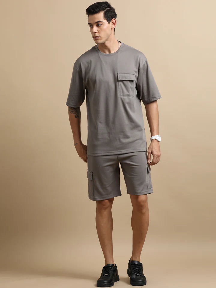 Utility Warm Grey Co-Ords Set