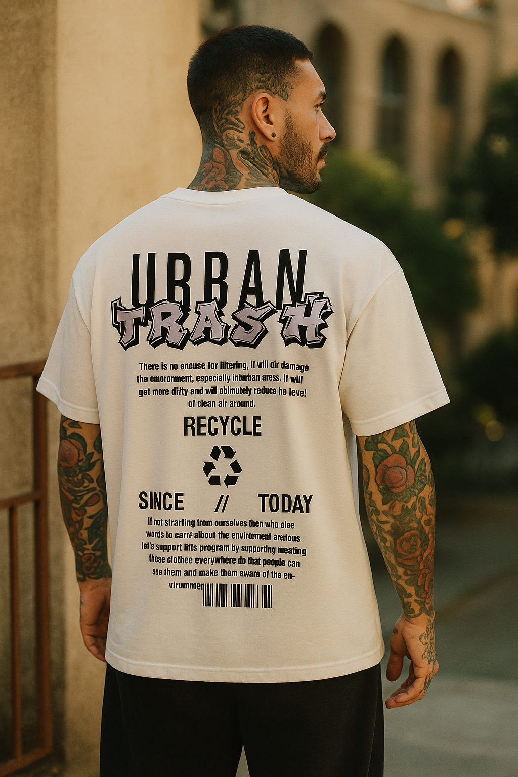 Urban Trash Oversized Statement Tee
