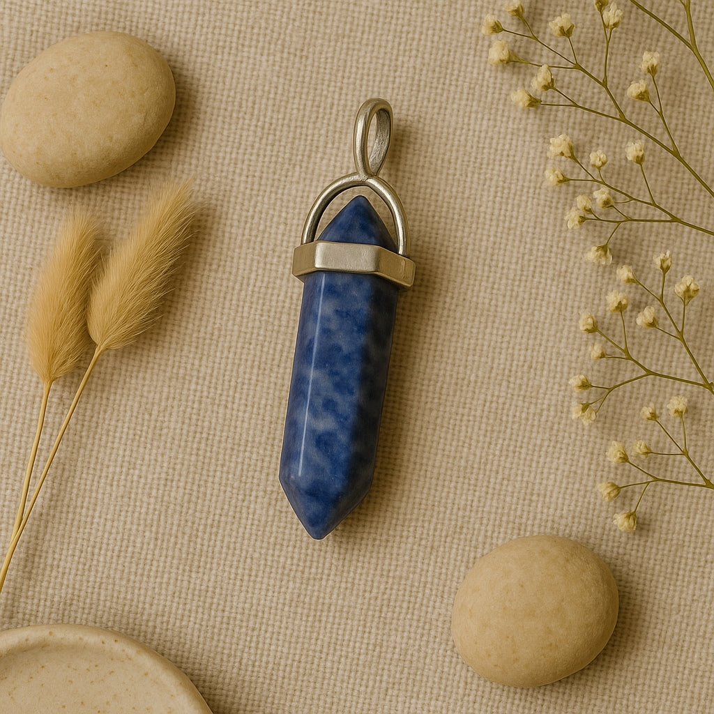Midnight Clarity Sodalite Unisex Pendant – The Thinker’s Stone
