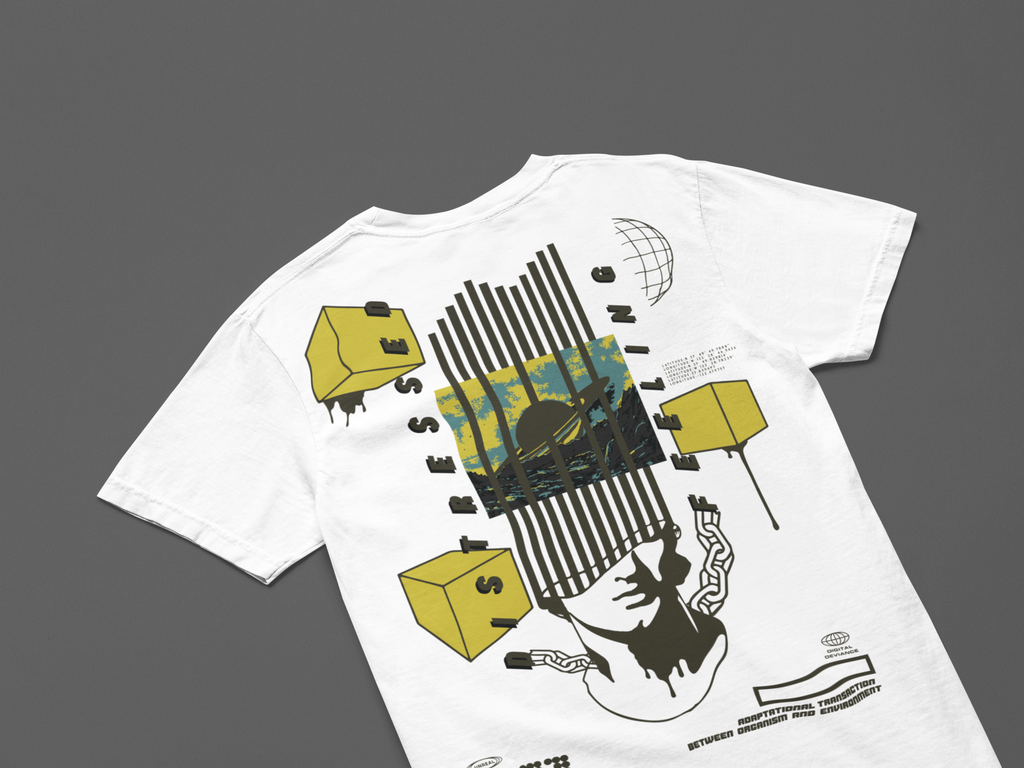 Trapped in Thought, Oversized Unisex Heavyweight Tee