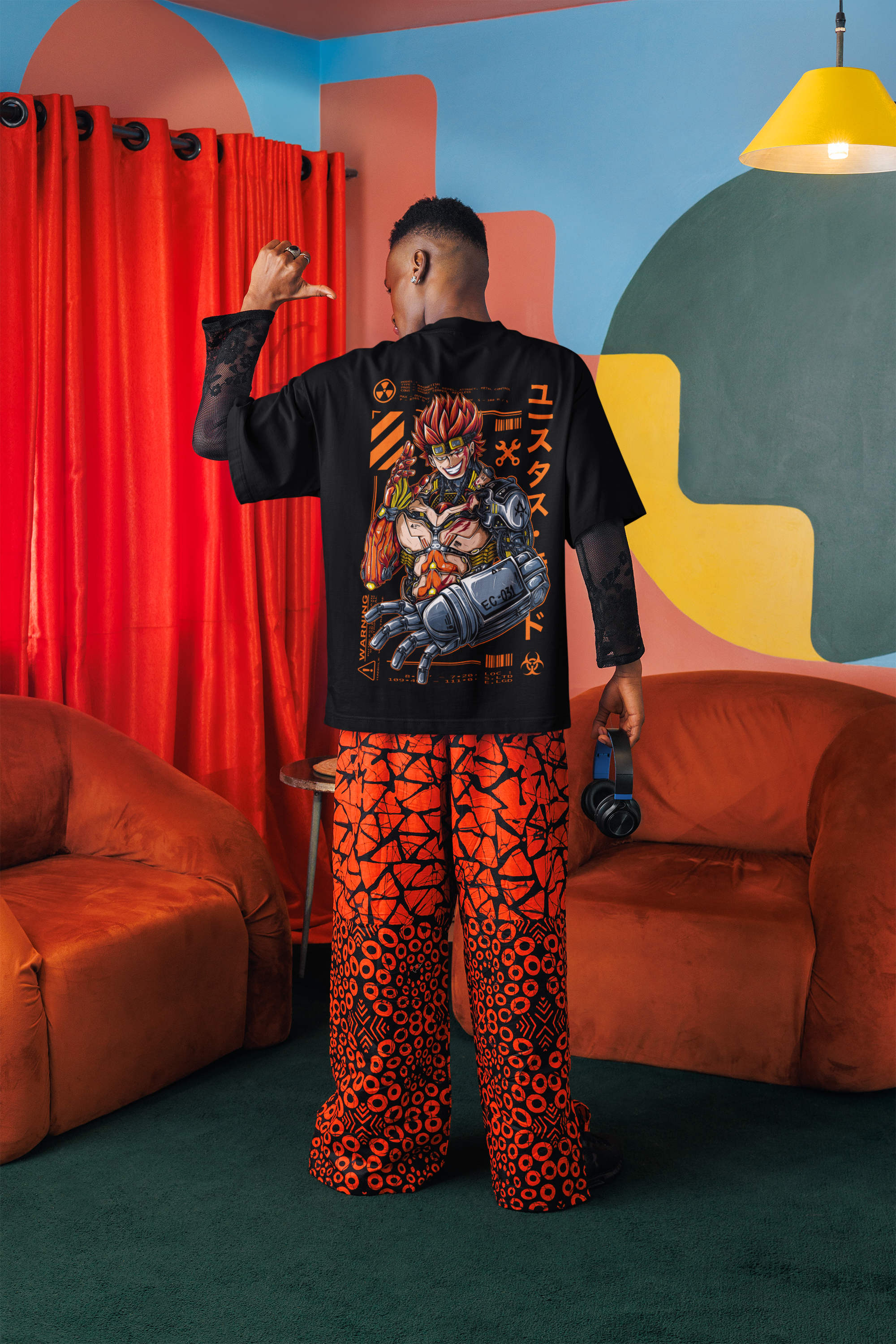 Cyber-Gen Samurai Oversized Unisex T-Shirt