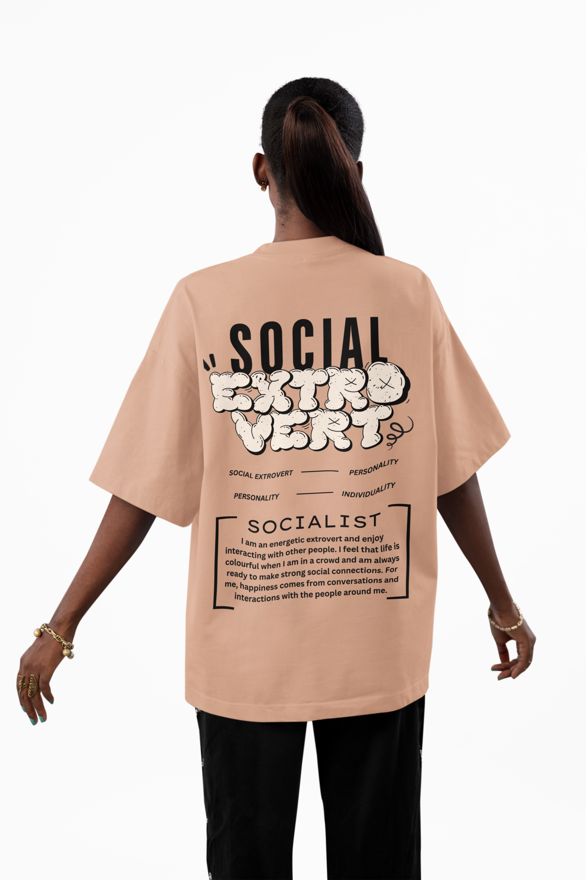 Socializer Statement Oversized Unisex T-Shirt