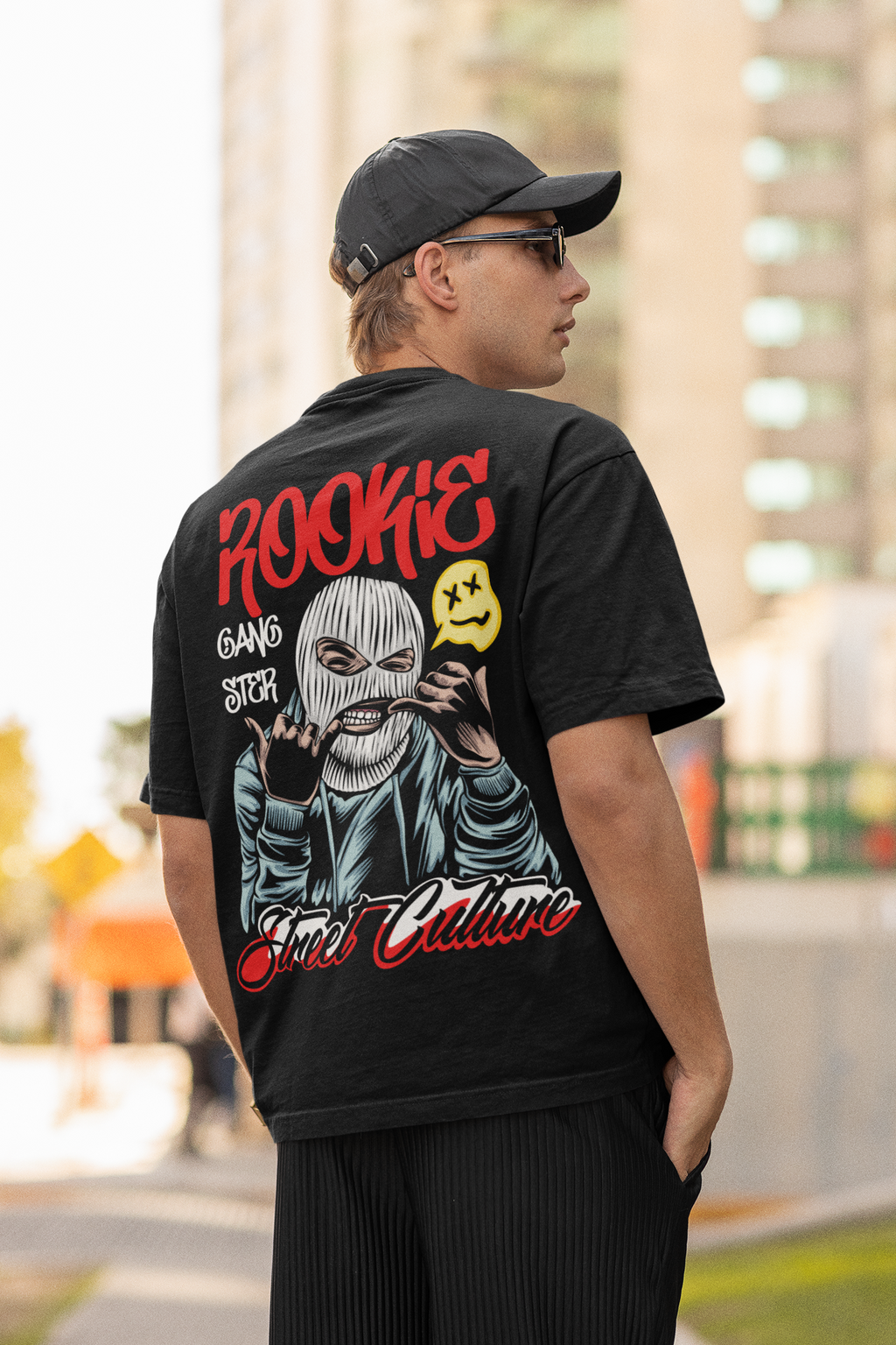 ROOKIE Gangster, Oversized Unisex Heavyweight Heavyweight Tee