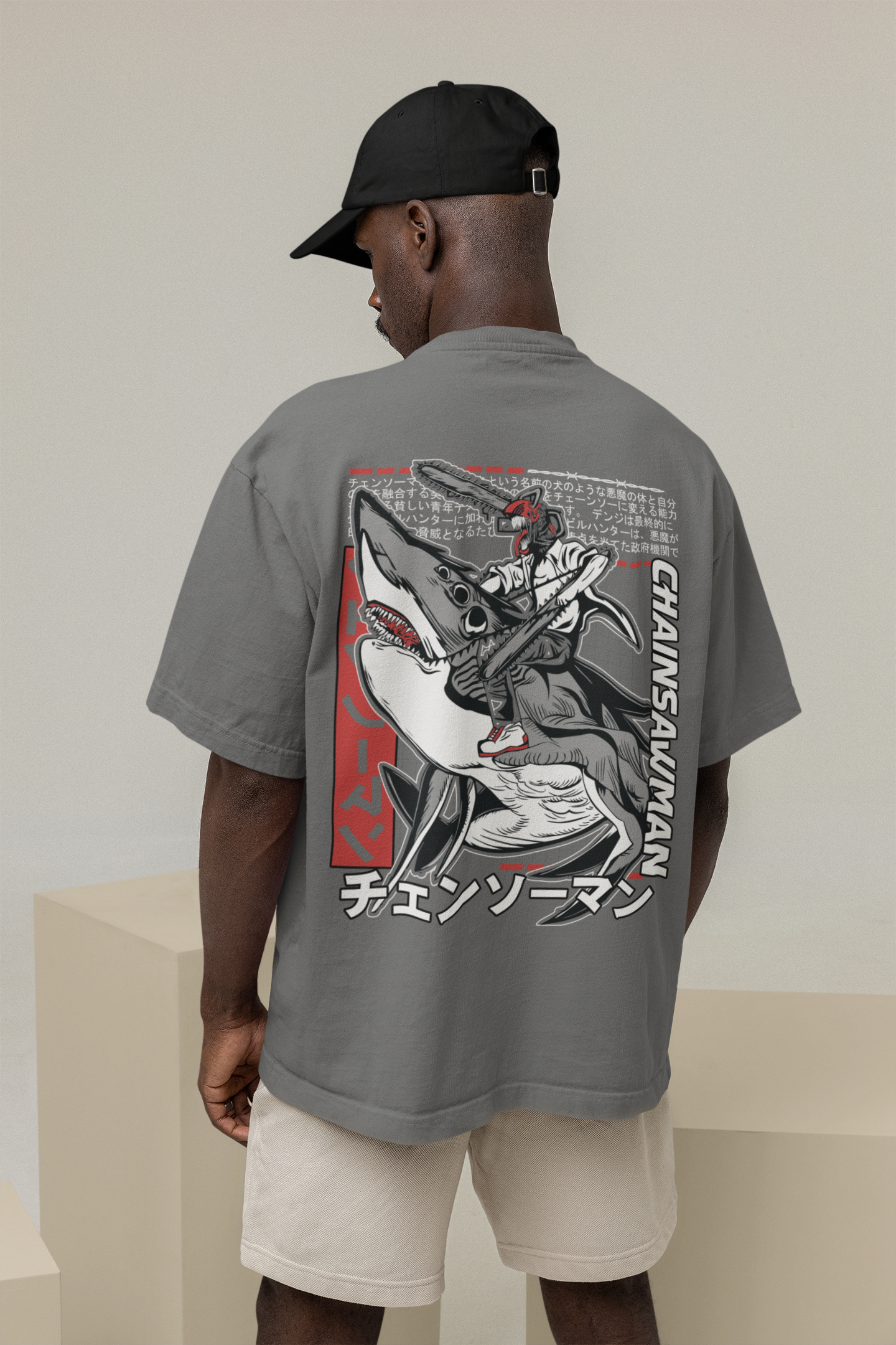 Devil Hunter Slash Oversized Unisex T-Shirt – Chainsaw Man Edition