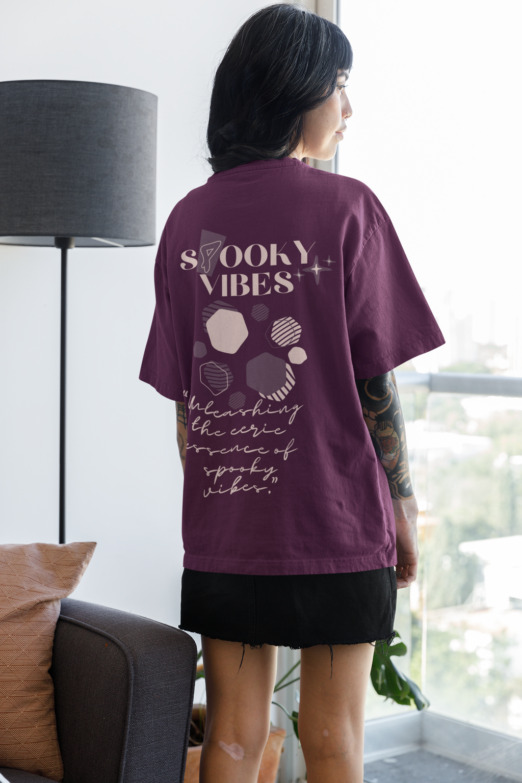 Channel the Chill, Oversized Unisex T-Shirt