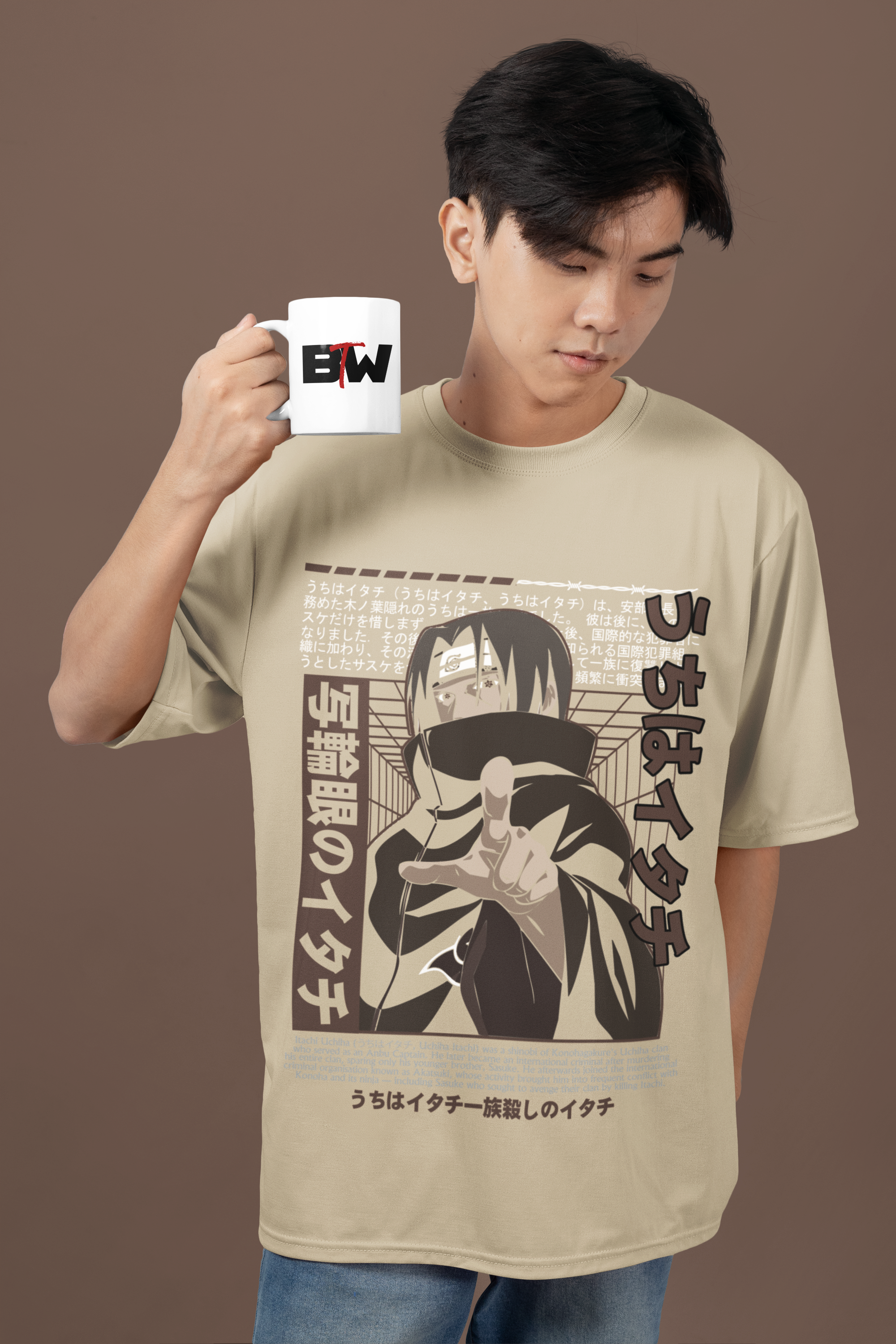 Uchiha Itachi Graphic Oversized Unisex T-Shirt