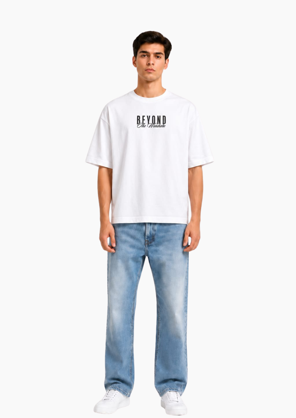 DIGNITY meets DAFIANCE oversized tee - male model full body