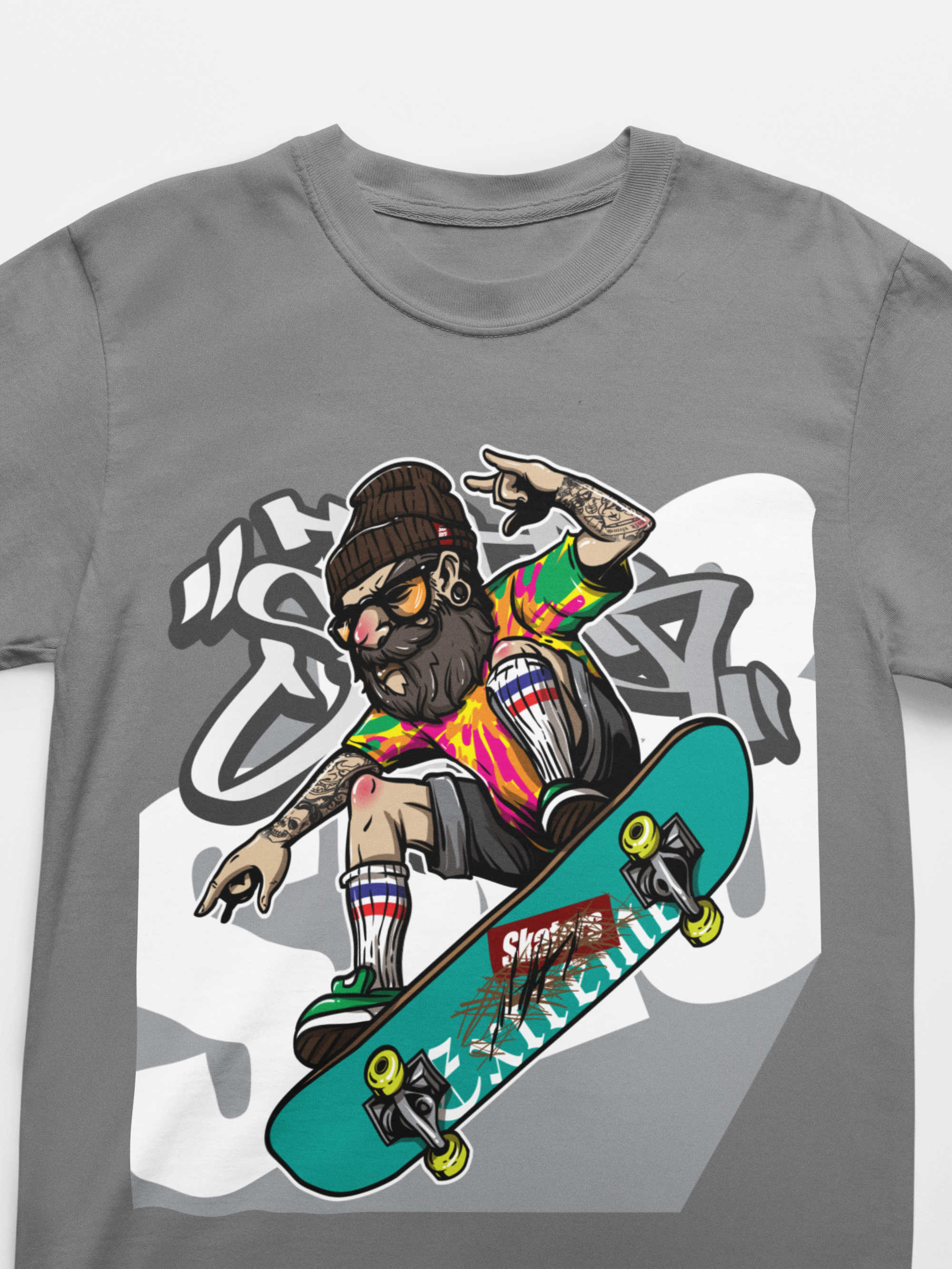 Street Skater, Oversized Unisex Heavyweight Tee