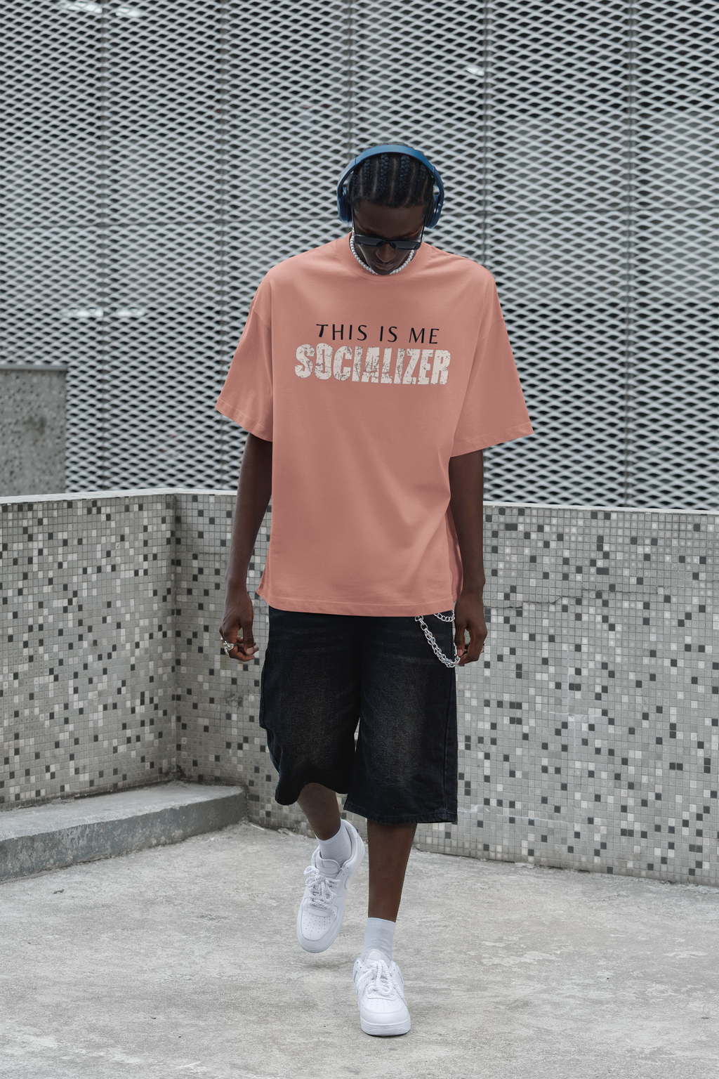 Socializer Statement, Oversized Unisex Tee