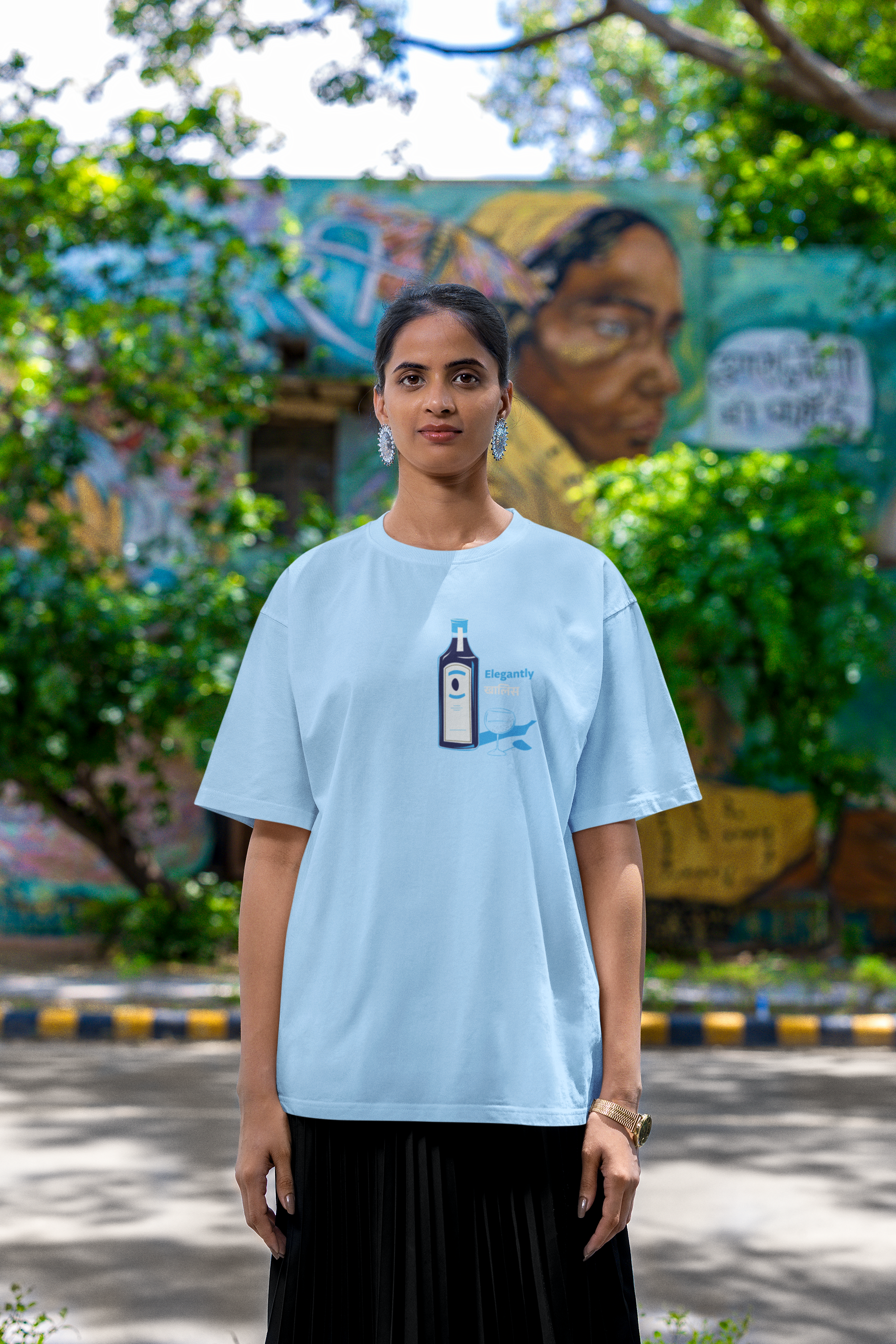 Bombayy Sapphhireee, Oversized Unisex Heavyweight Tee
