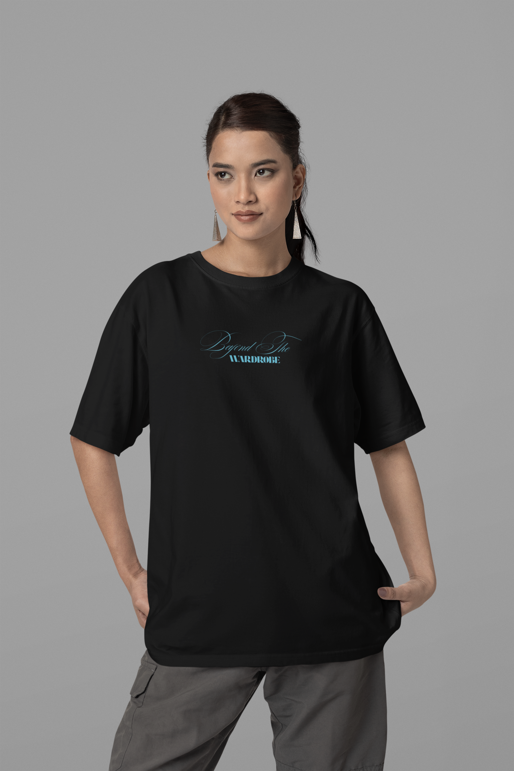 Techcore Mindset, Graphic Oversized Unisex Heavyweight Tee