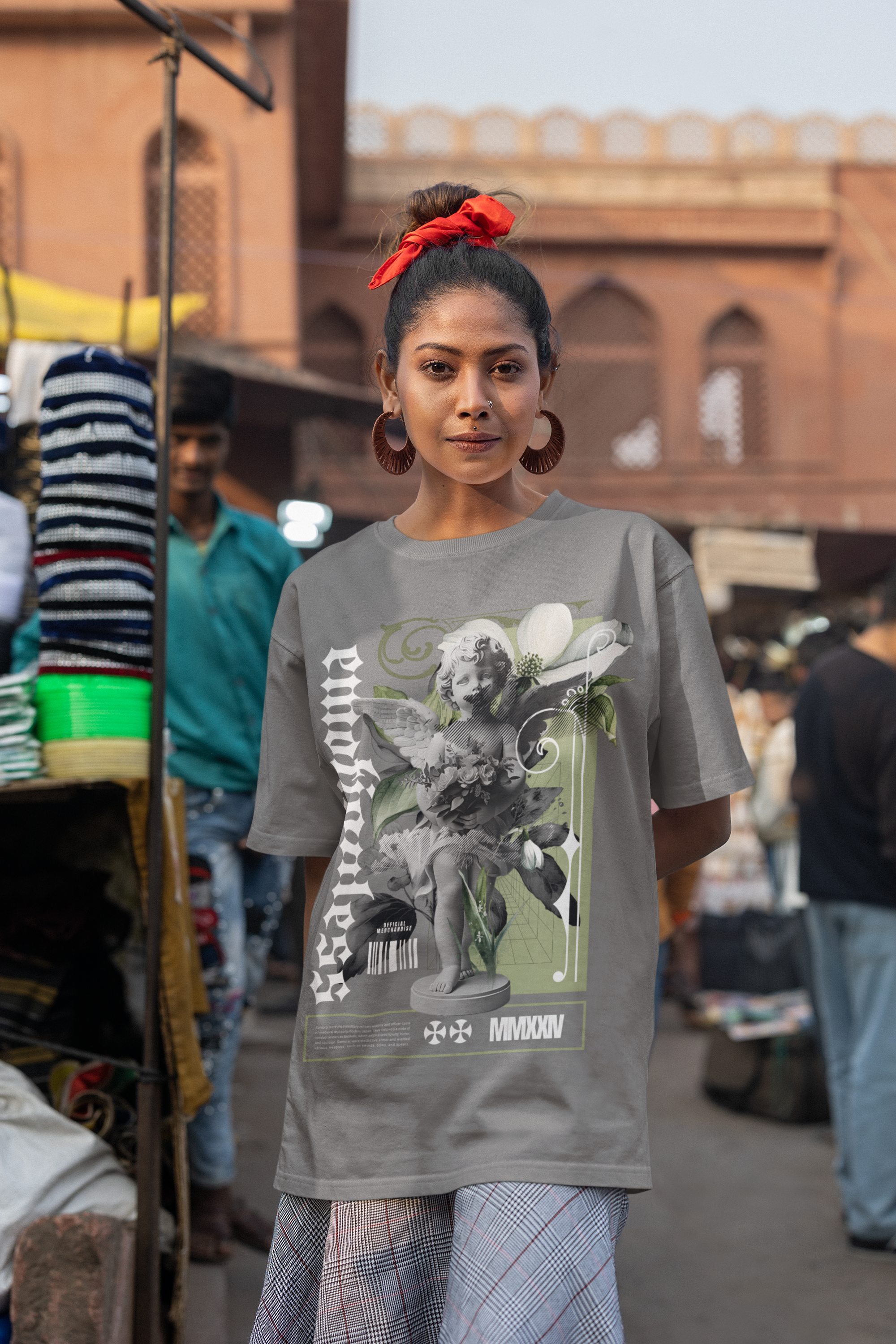 EUPHORIA stylized GOTHIC, Oversized Unisex Heavyweight Tee