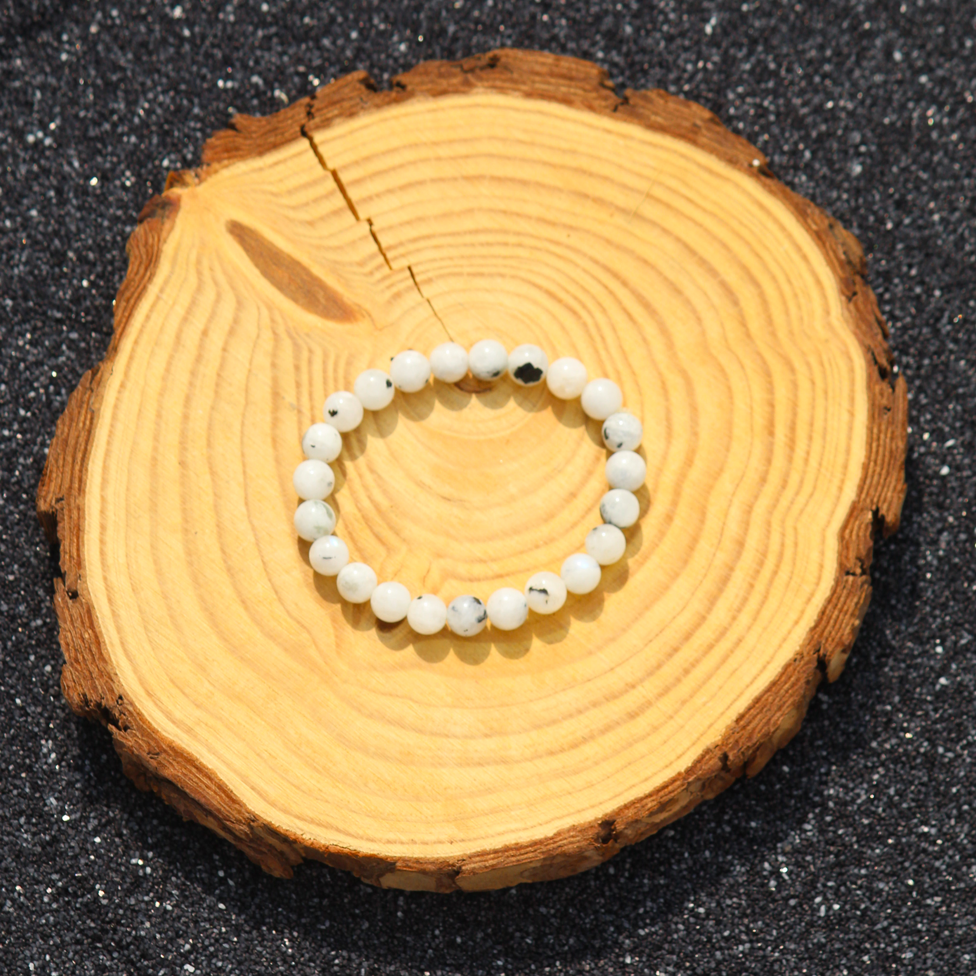 Lunar Pulse Moonstone Men's Bracelet – Calm in Motion
