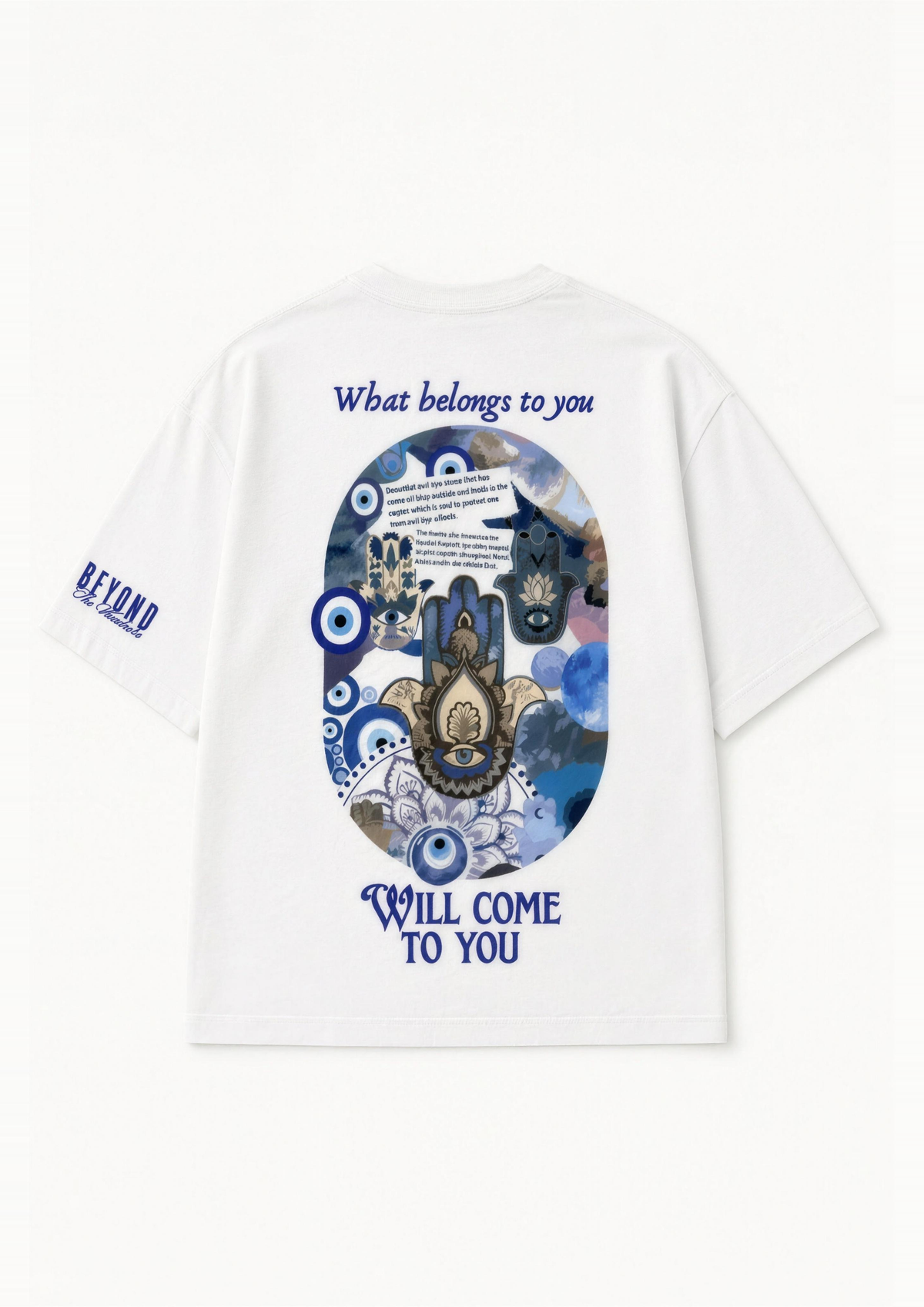 Nazar oversized heavyweight tee - back print lay-flat