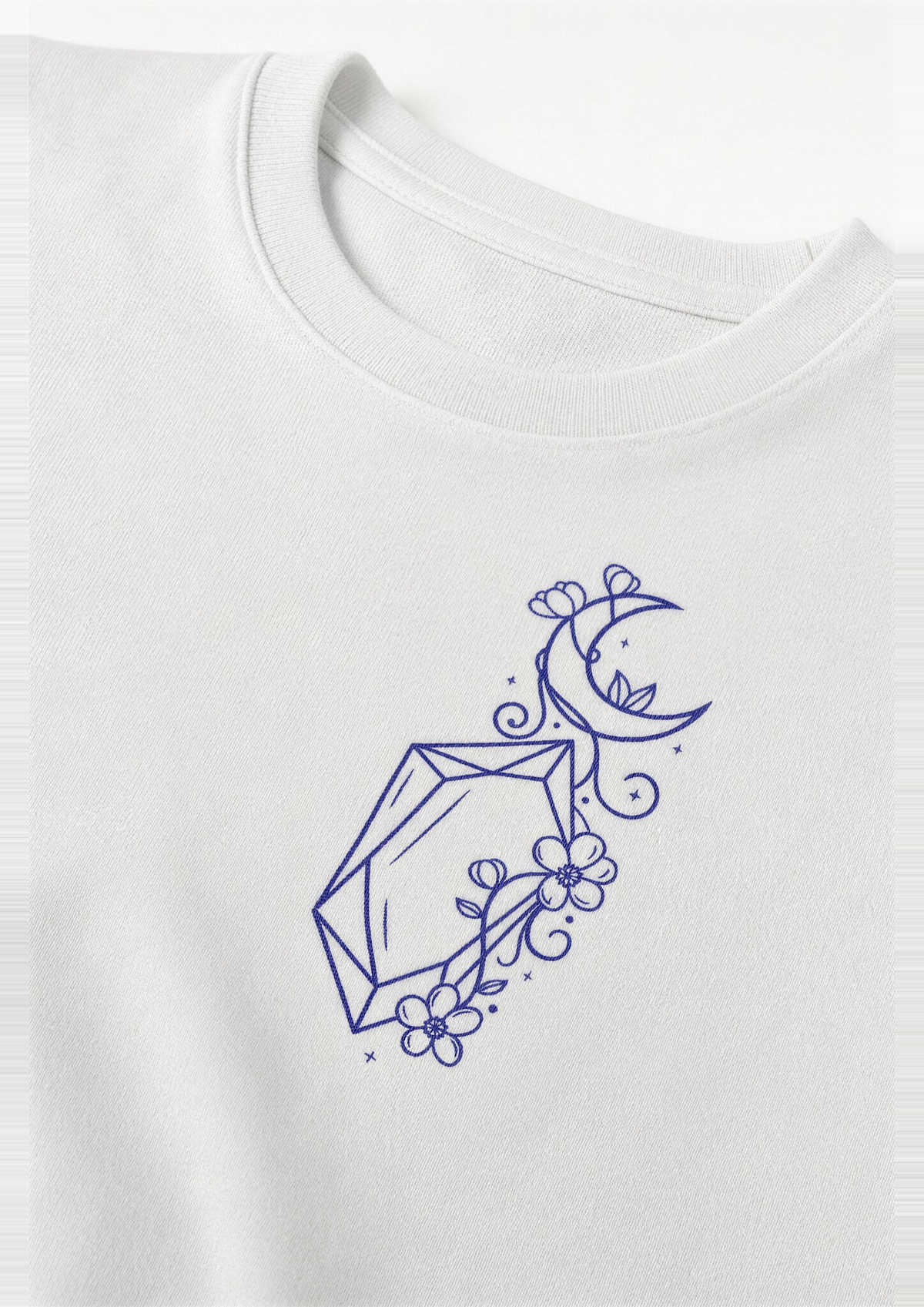 Nazar oversized heavyweight tee - front print close-up