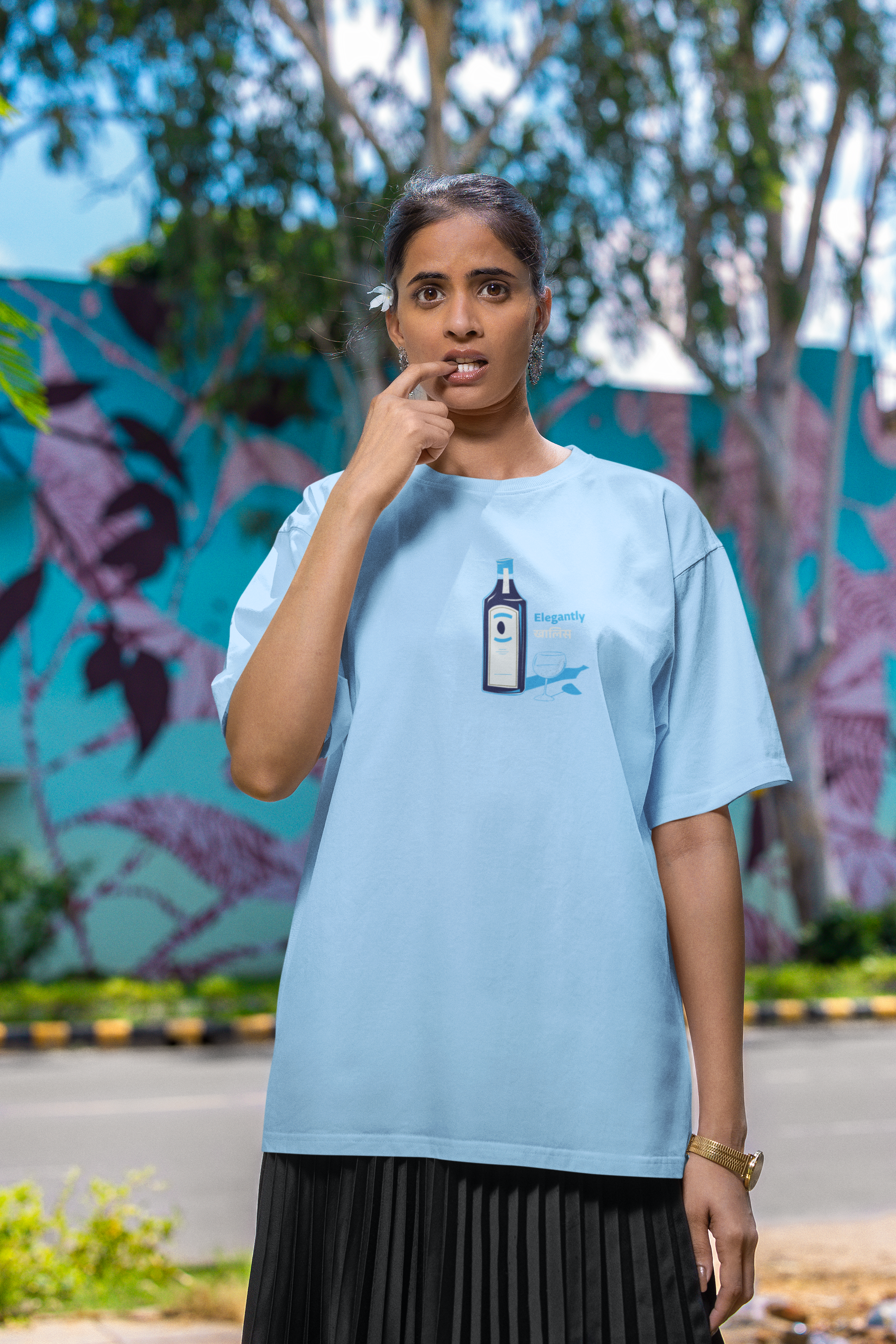 Bombayy Sapphhireee, Oversized Unisex Heavyweight Tee
