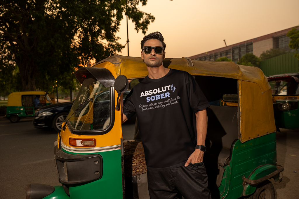 Absolutly Sober, Oversized Unisex Heavyweight Tee