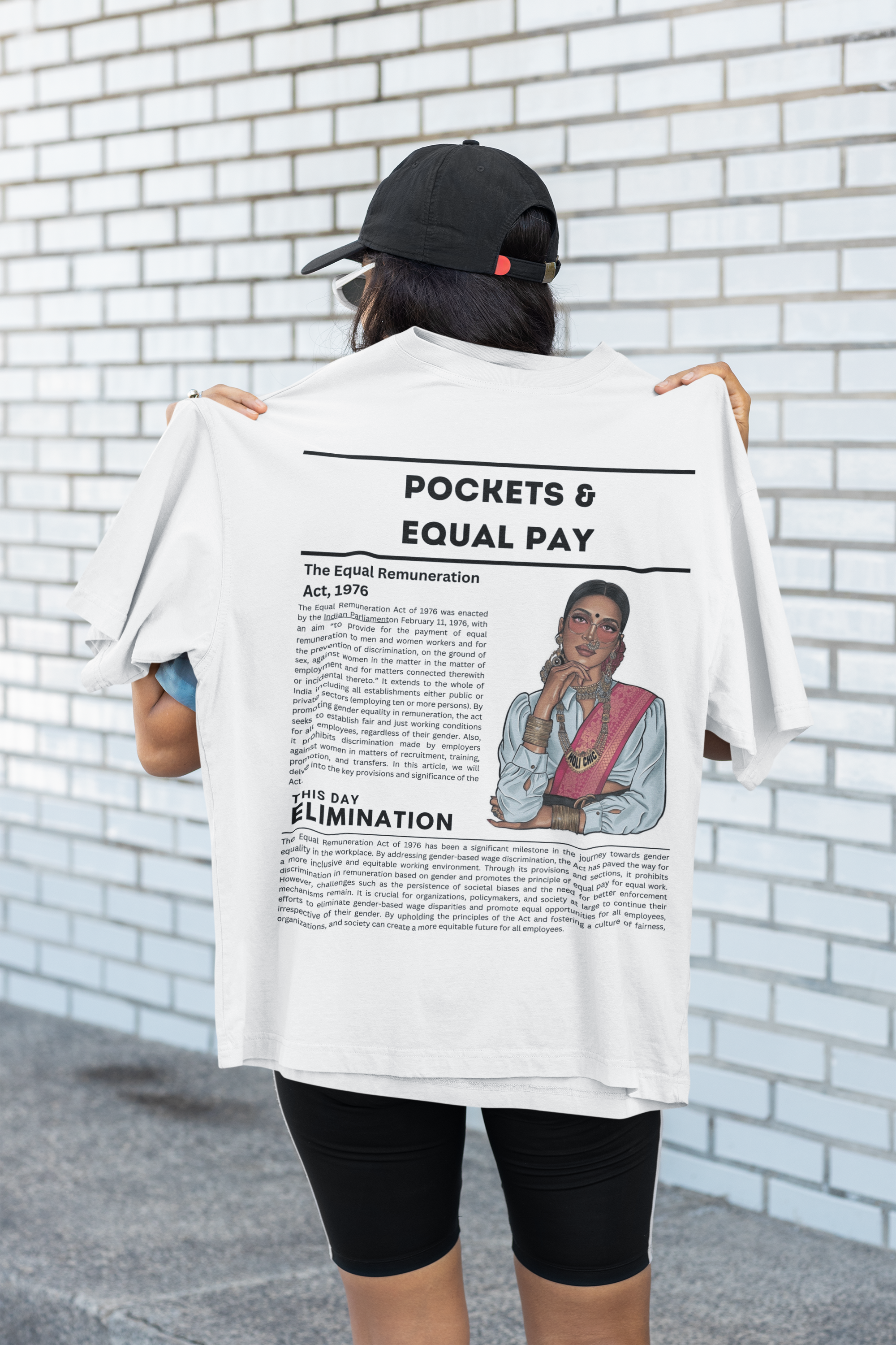 Pay & Pocket Statement Oversized Unisex T-Shirt