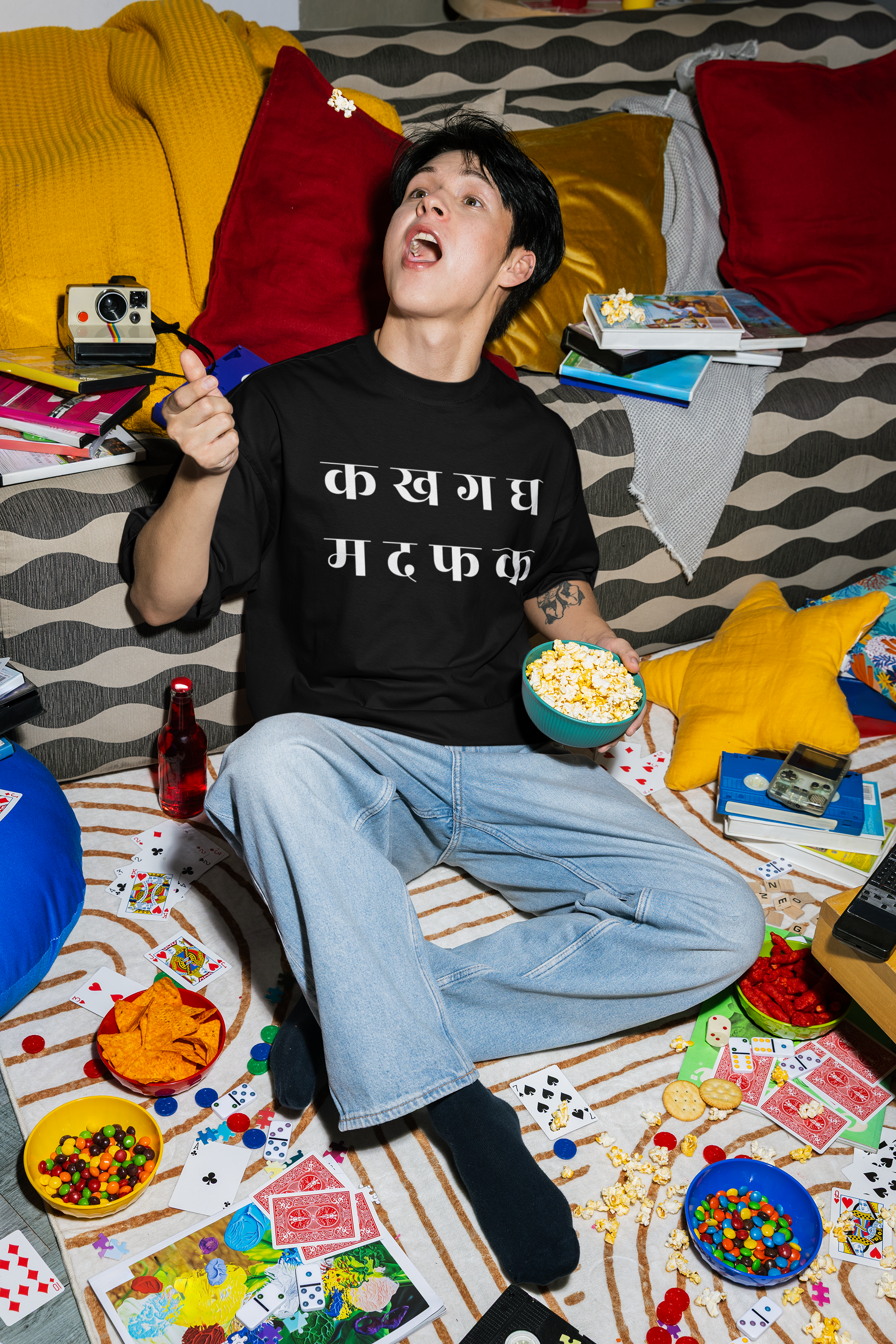 AKSHAR, Graphic Unisex Oversized Heavyweight Tee
