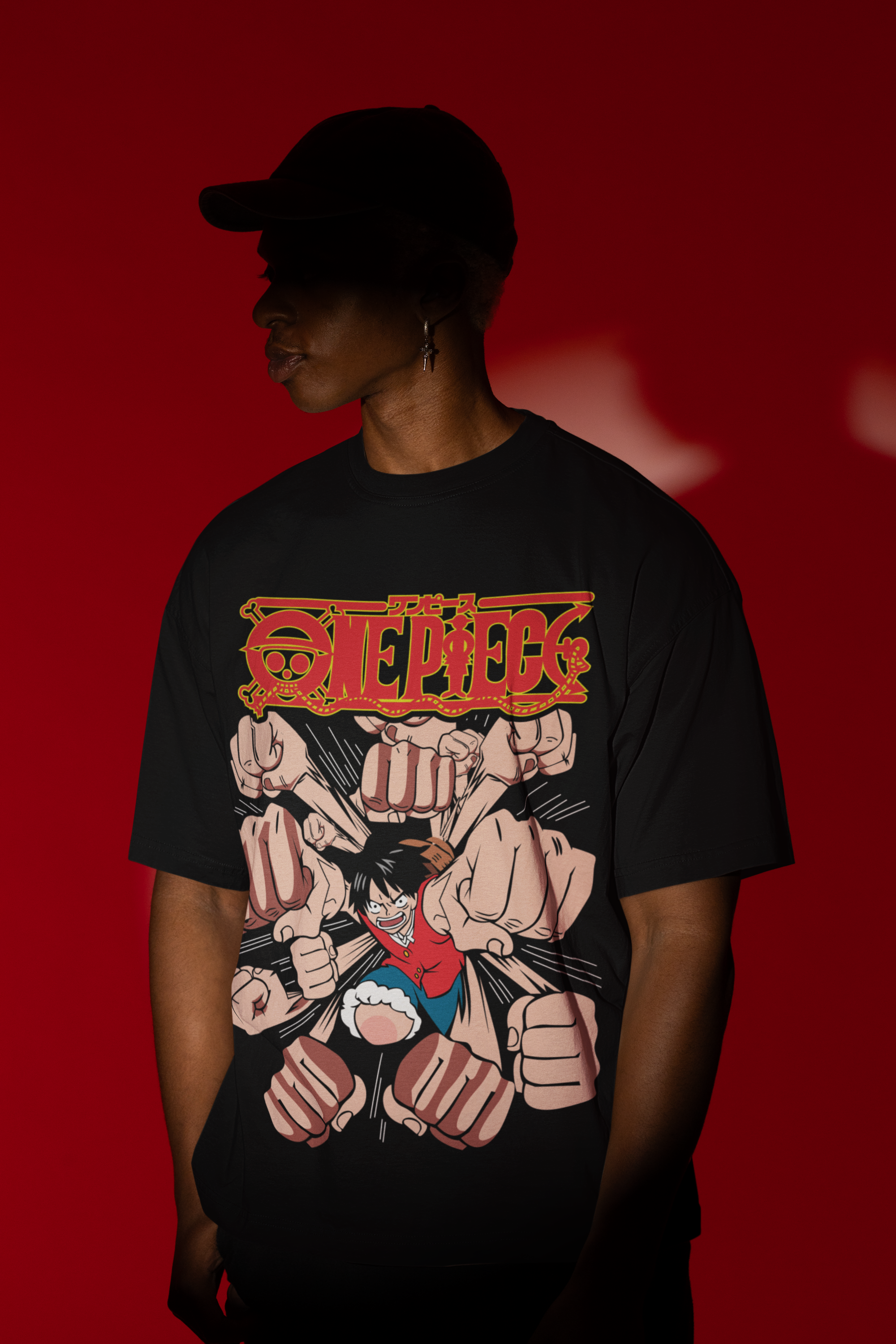 One Piece: Luffy Gear Second Punch Blast Oversized Unisex T-Shirt
