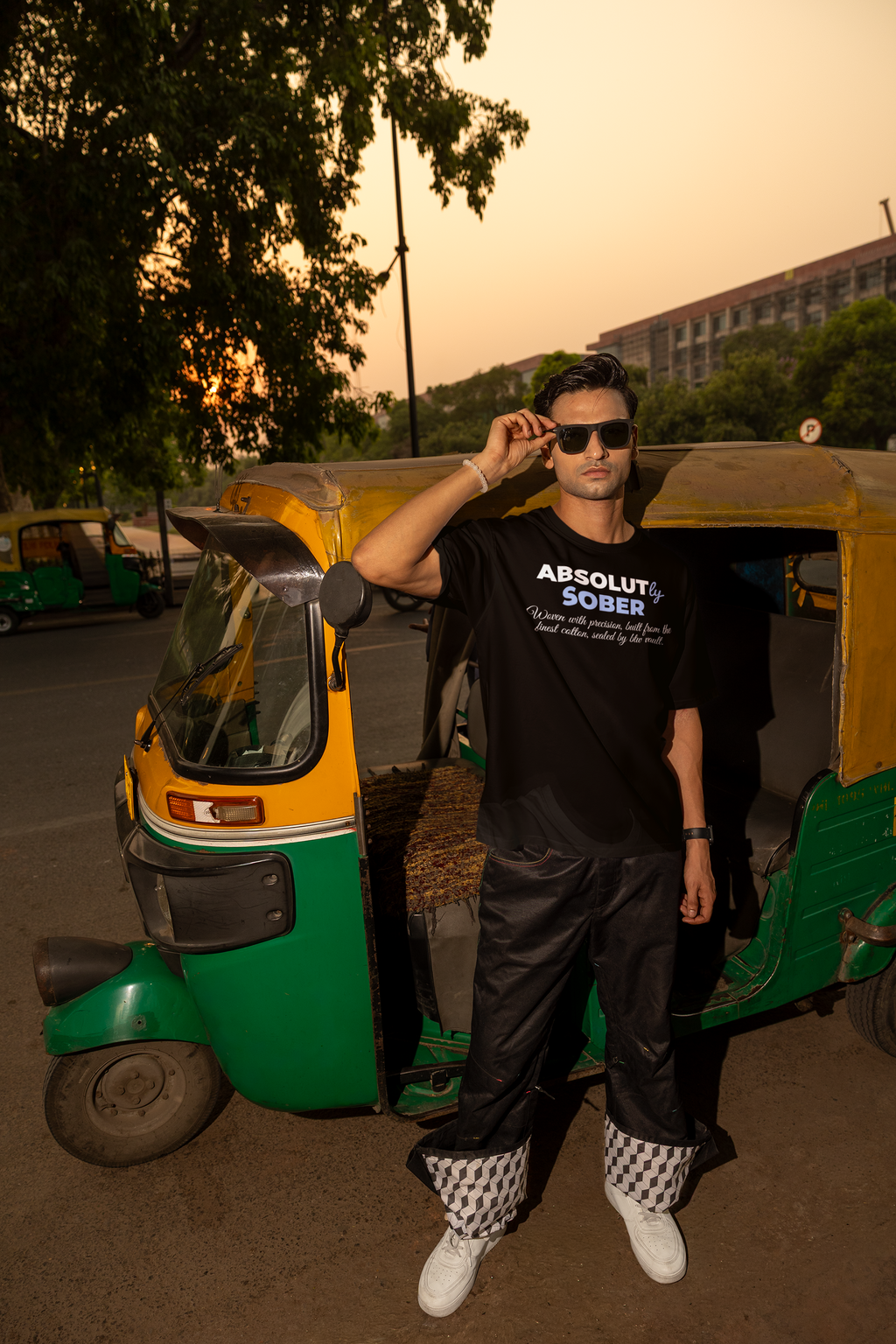 Absolutly Sober, Oversized Unisex Heavyweight Tee