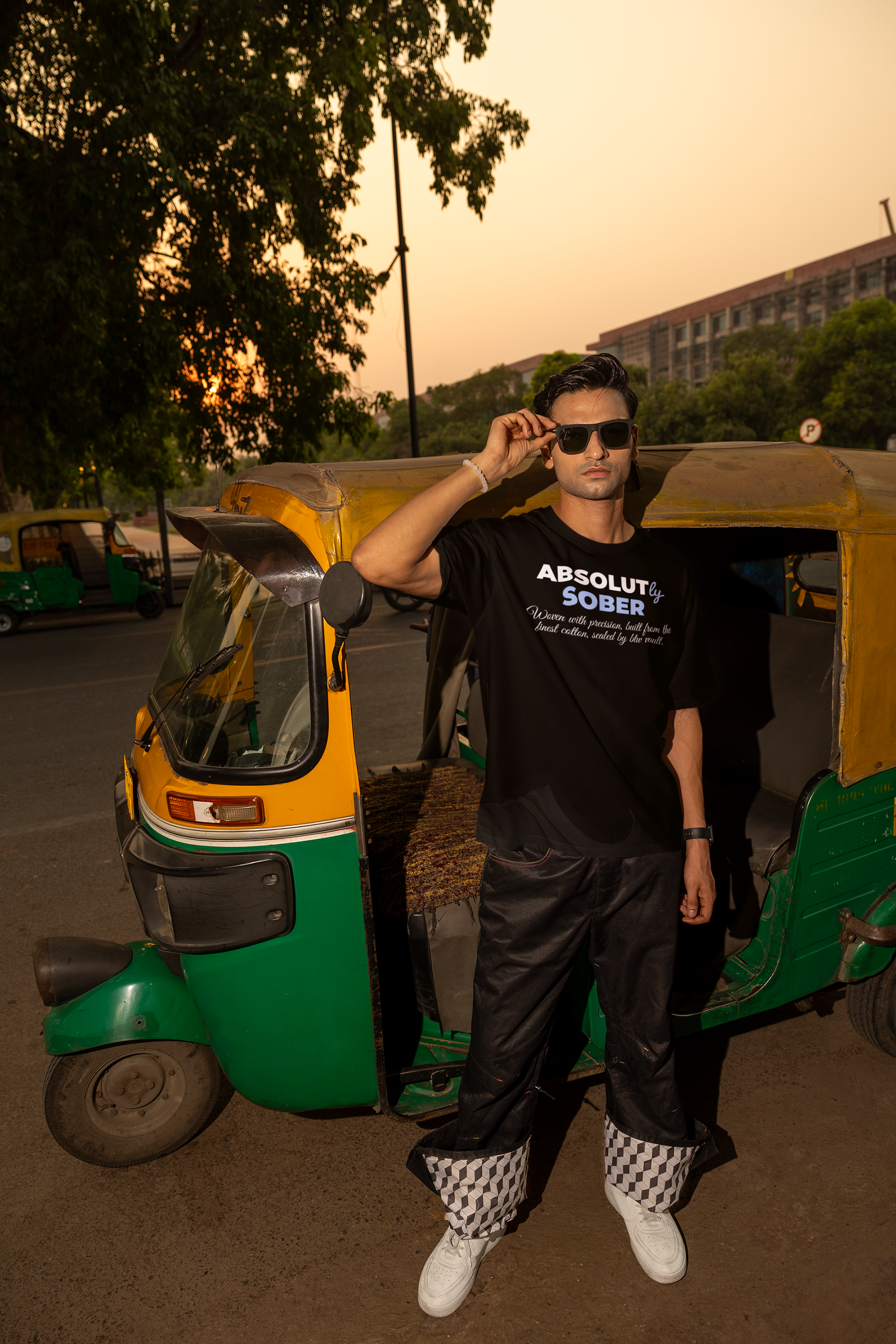 Absolutly Sober, Oversized Unisex Heavyweight Tee