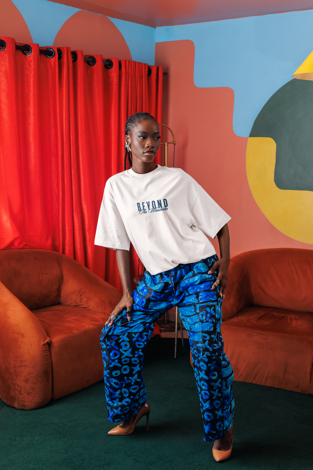 Buggy the Star Clown × Luffy Anime Graphic Oversized Unisex T-Shirt