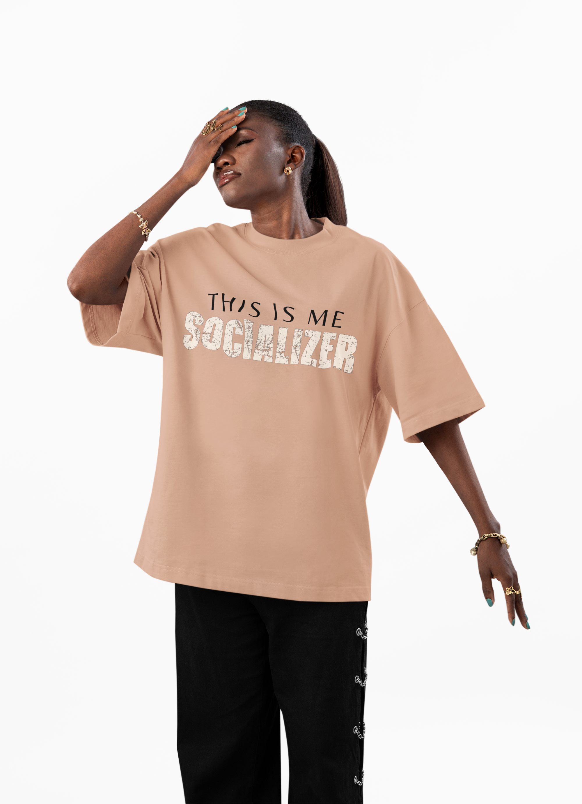 Socializer Statement Oversized Unisex T-Shirt